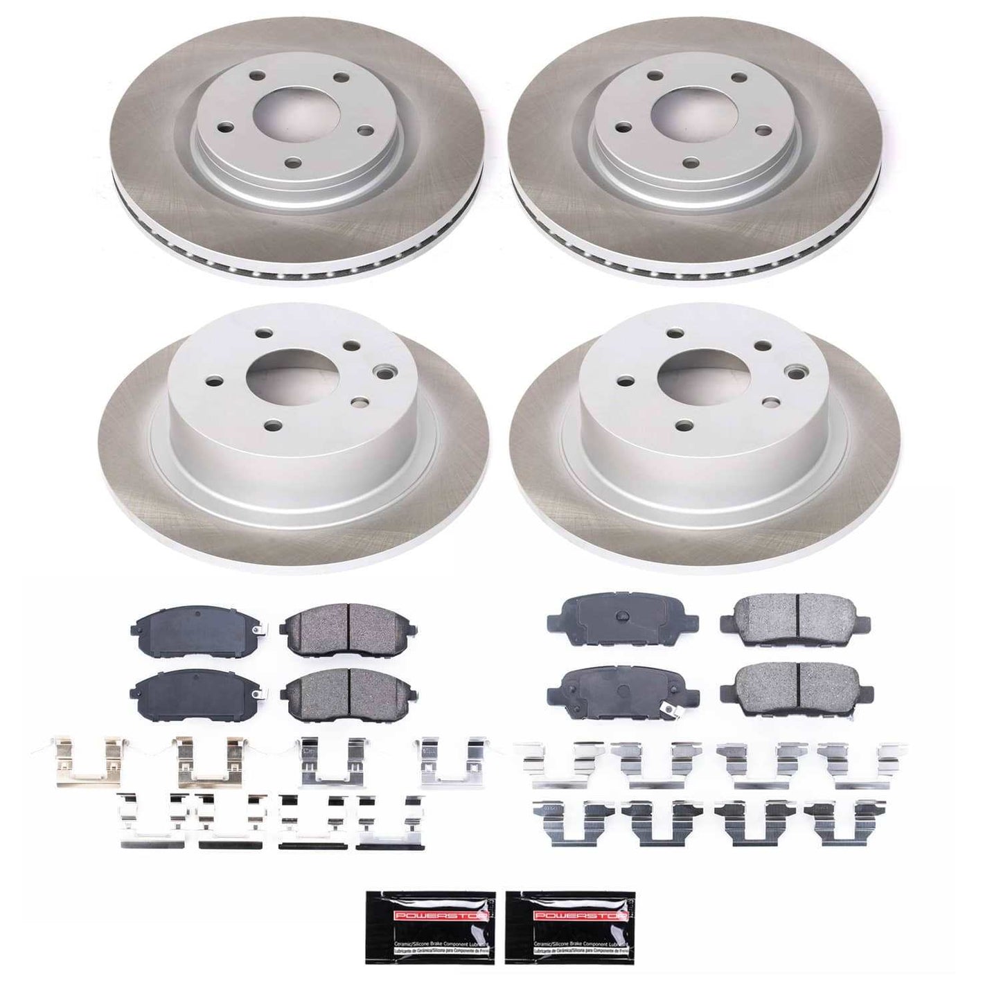 PowerStop Power Stop 19-22 Volvo S60 Front and Rear Eurostop Brake Kit ESK7644