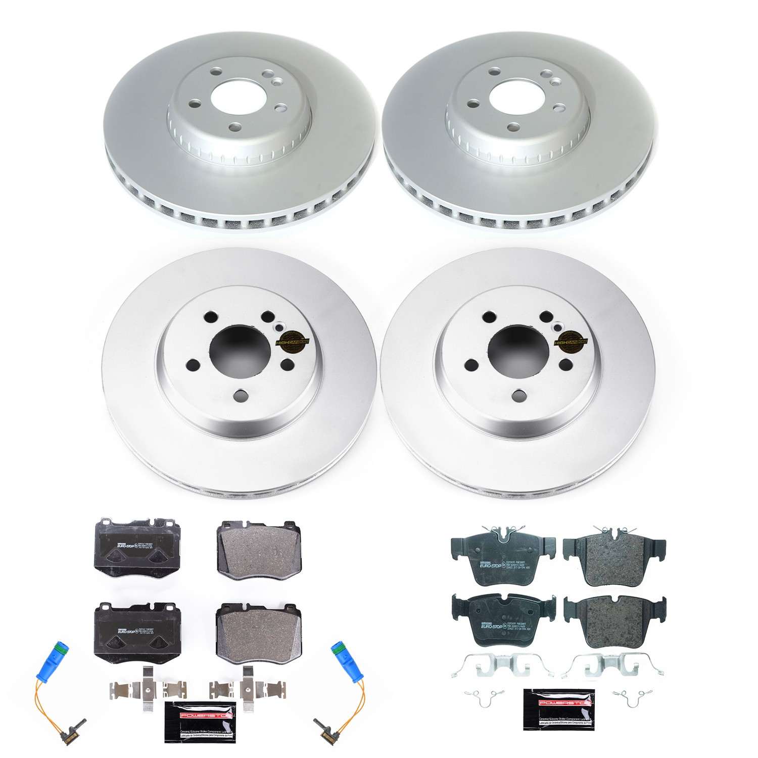 PowerStop Power Stop 16-18 Mercedes-Benz GLC300 Front & Rear Eurostop Brake Kit ESK7970