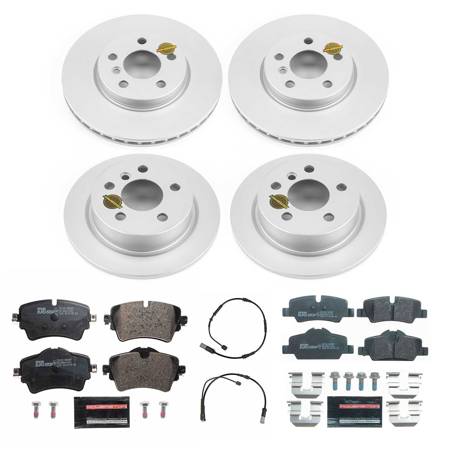 PowerStop Power Stop 14-21 Mini Cooper Front & Rear Eurostop Brake Kit ESK7981