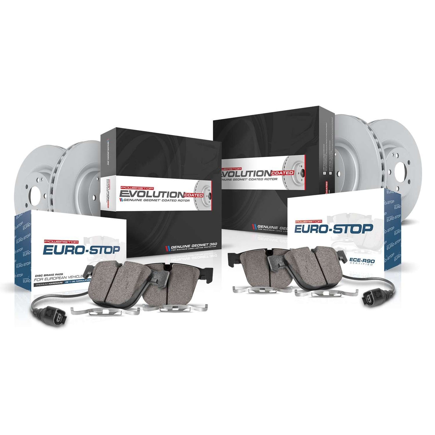 PowerStop Power Stop 14-21 Mini Cooper Front & Rear Eurostop Brake Kit ESK7981