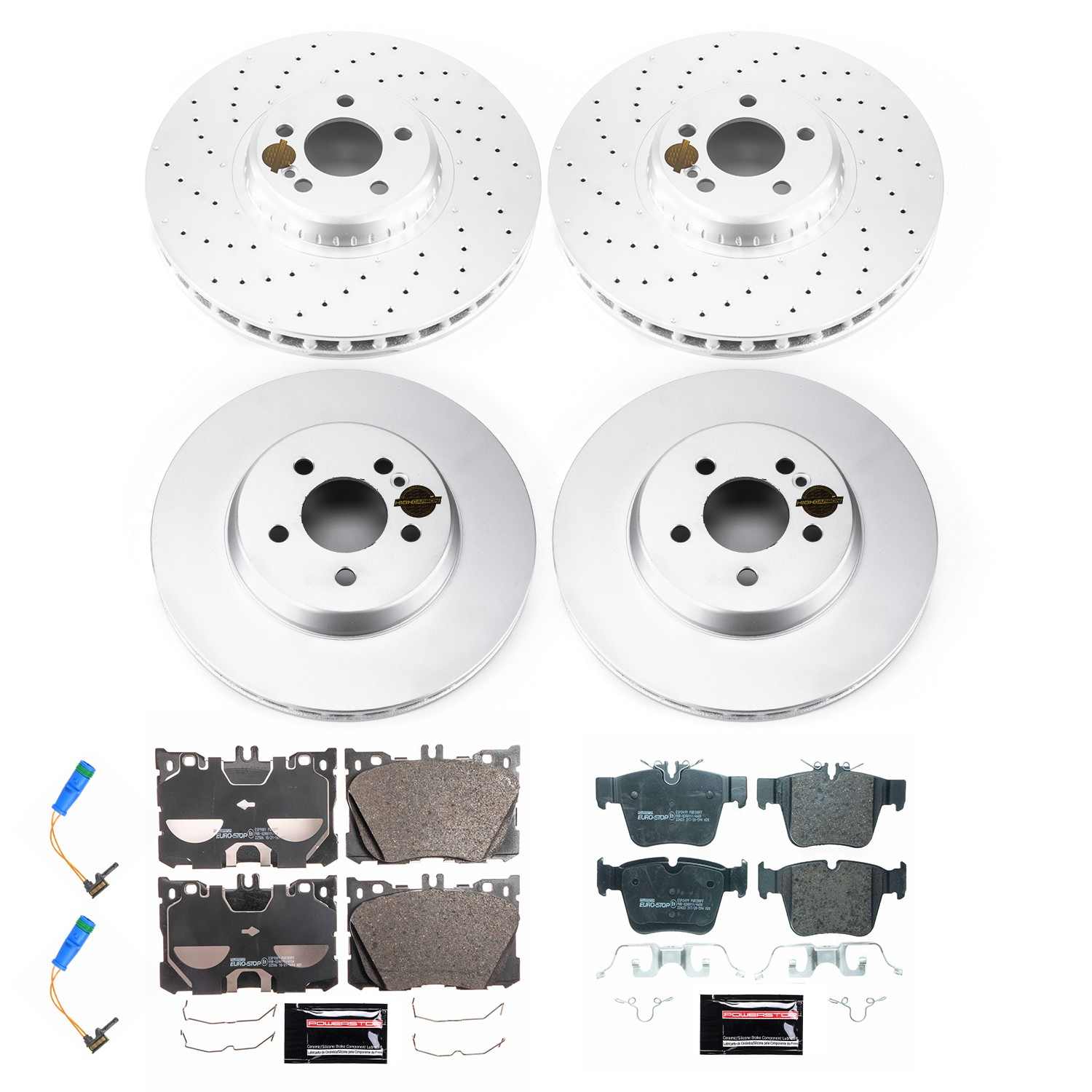 PowerStop Power Stop 17-21 Mercedes-Benz GLC43 AMG Front & Rear Eurostop Brake Kit ESK7988