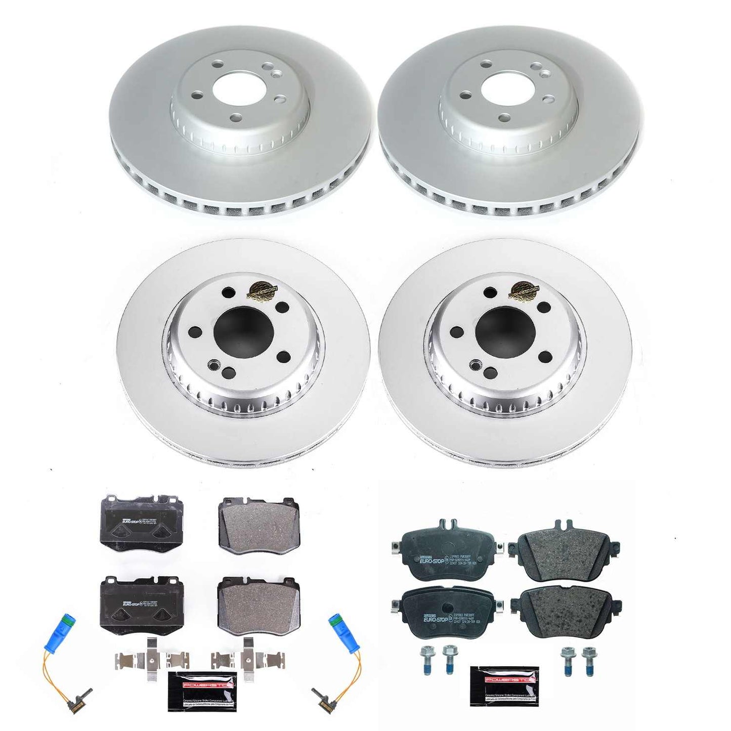 PowerStop Power Stop 2017 Mercedes-Benz E300 Front & Rear Eurostop Brake Kit ESK8072