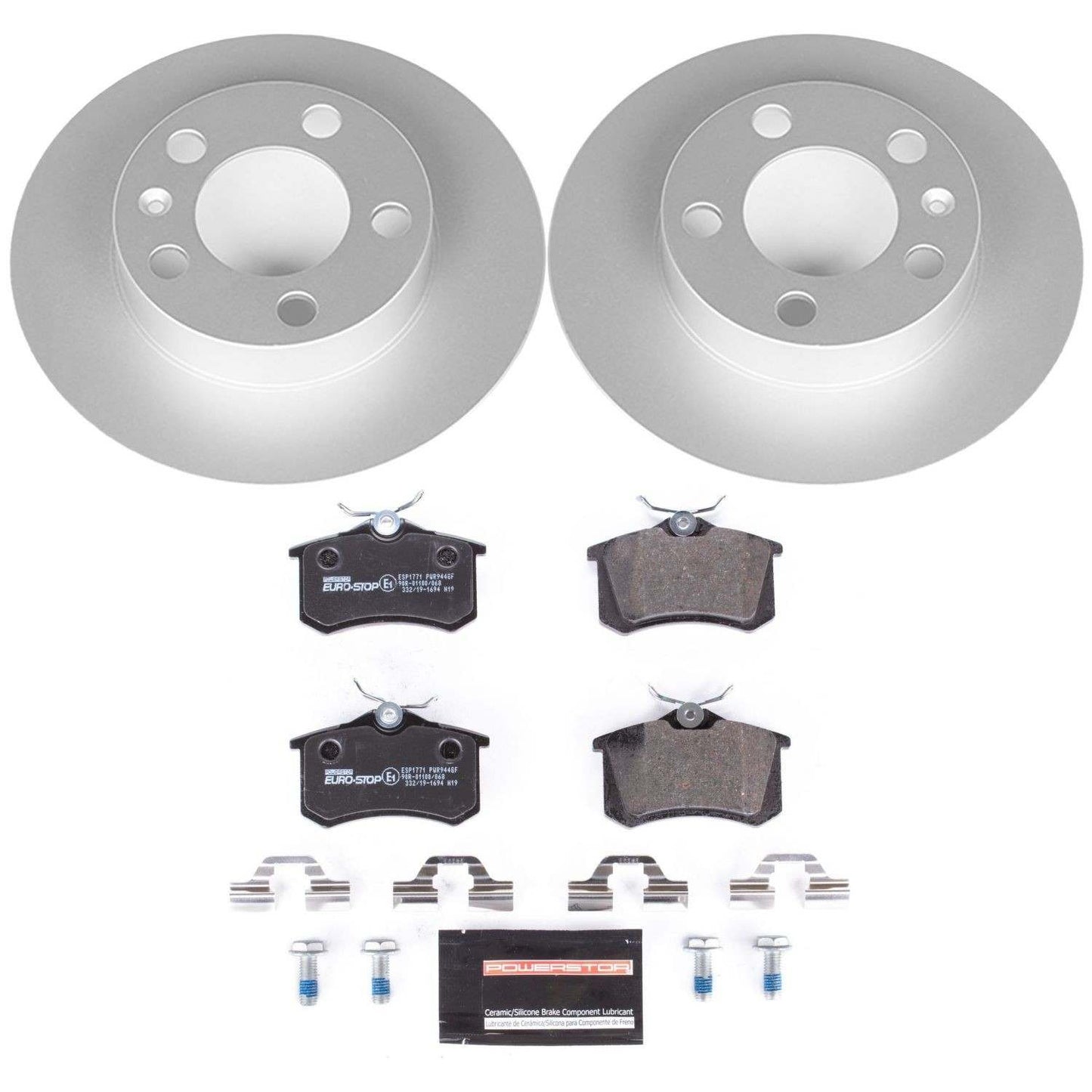 PowerStop Power Stop 98-10 Volkswagen Beetle Rear Euro-Stop Brake Kit ESK847