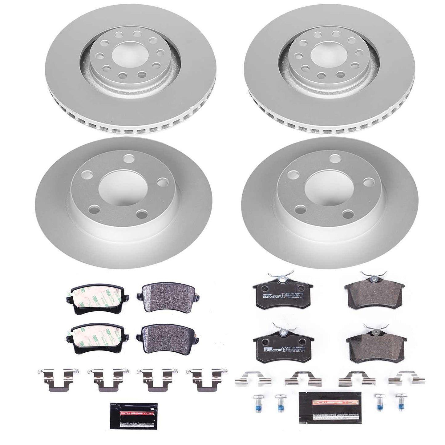 Power Stop 01-05 Audi Allroad Quattro Front & Rear Euro-Stop Brake Kit ESK889
