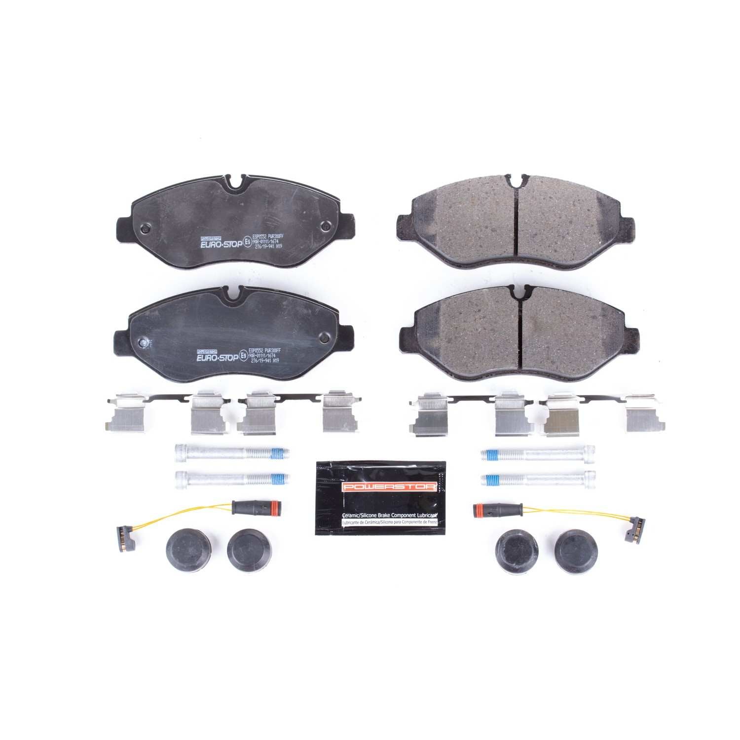 PowerStop Power Stop 10-18 Mercedes-Benz Sprinter 2500 Euro-Stop ECE-R90 Front Brake Pads ESP0552