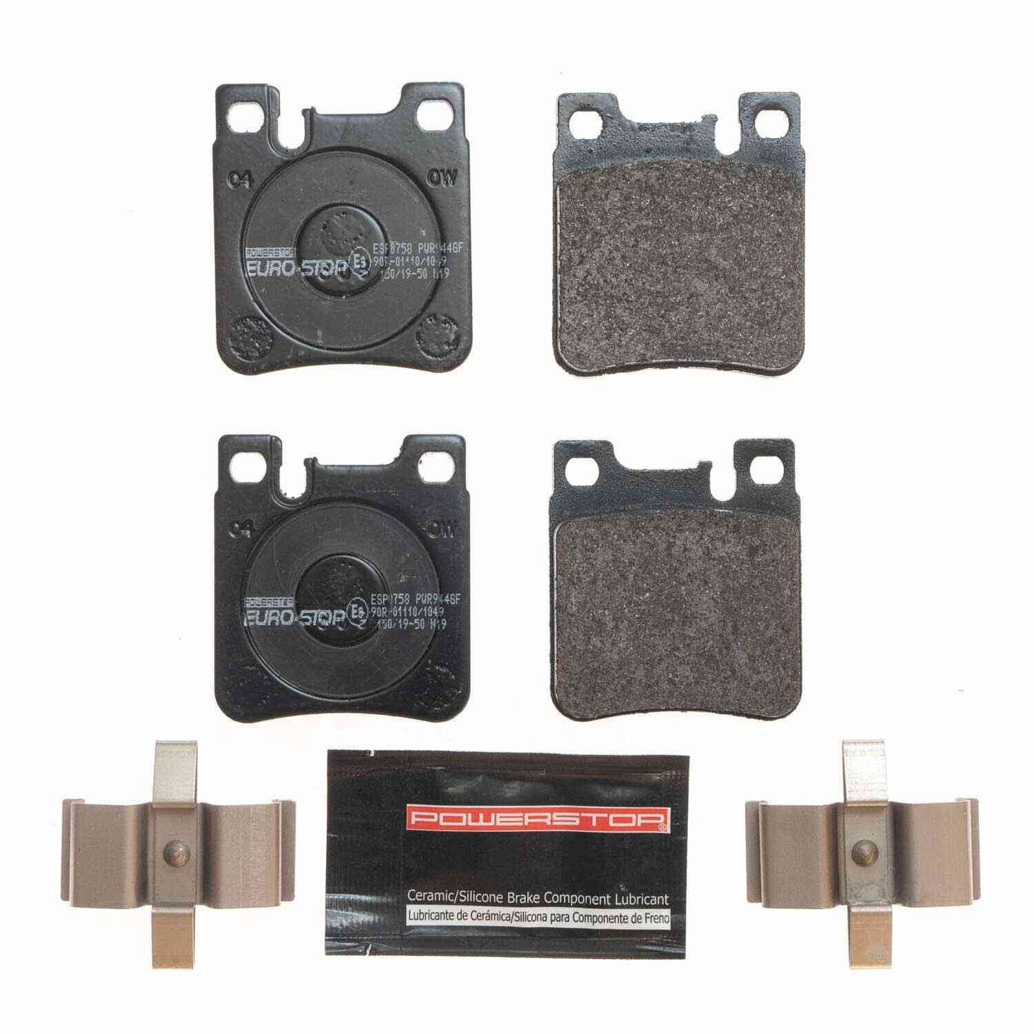 PowerStop Power Stop 07-11 Mercedes-Benz SLK55 AMG Euro-Stop ECE-R90 Rear Brake Pads ESP0758