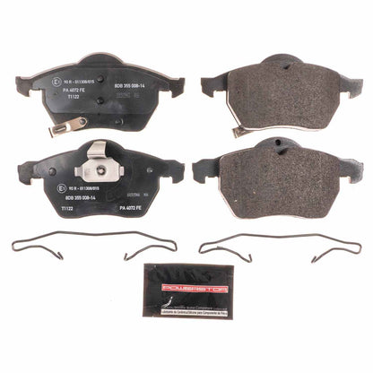 PowerStop Power Stop 99-05 Saab 9-5 Euro-Stop ECE-R90 Front Brake Pads ESP0814