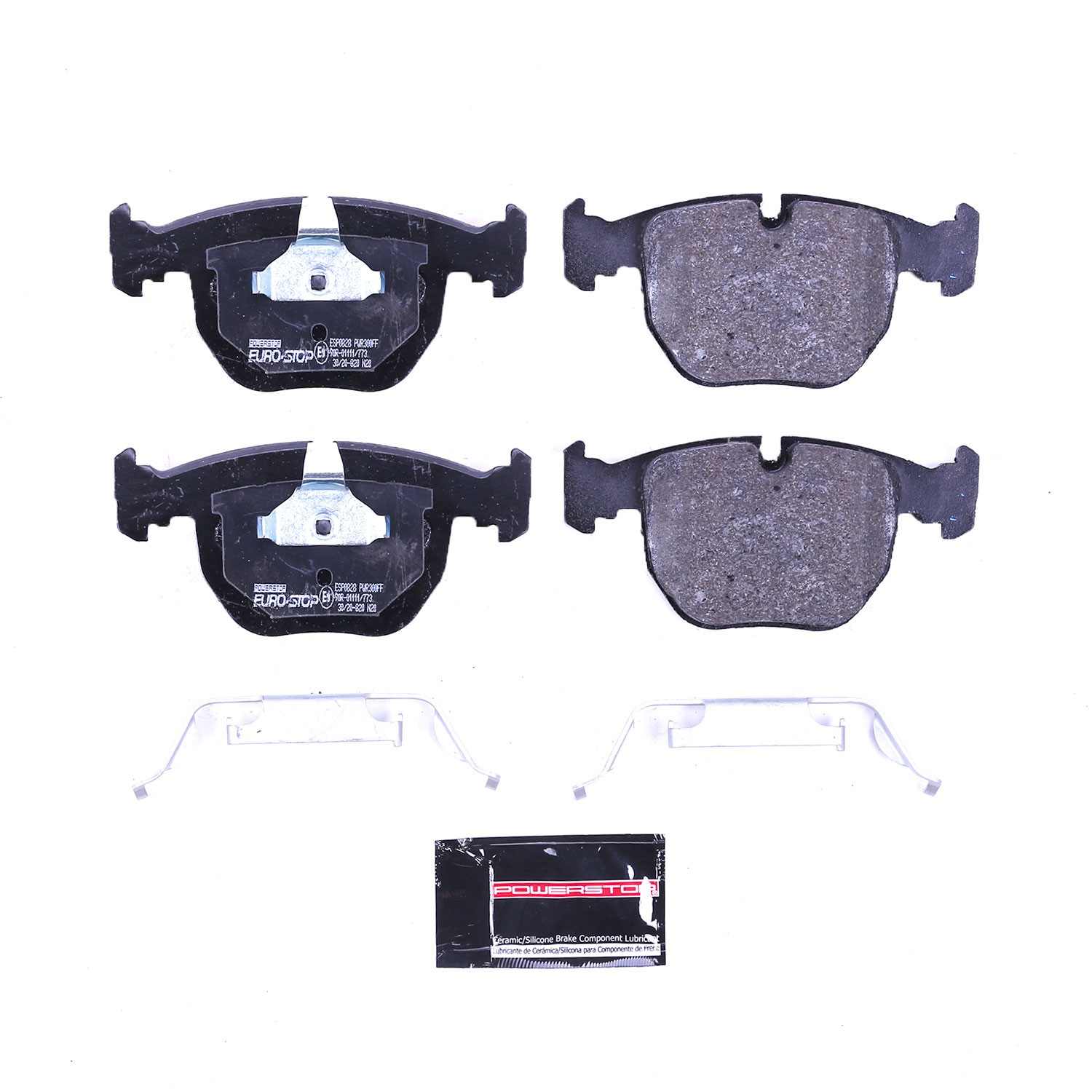 PowerStop Power Stop 00-06 BMW X5 Euro-Stop ECE-R90 Front Brake Pads ESP0828