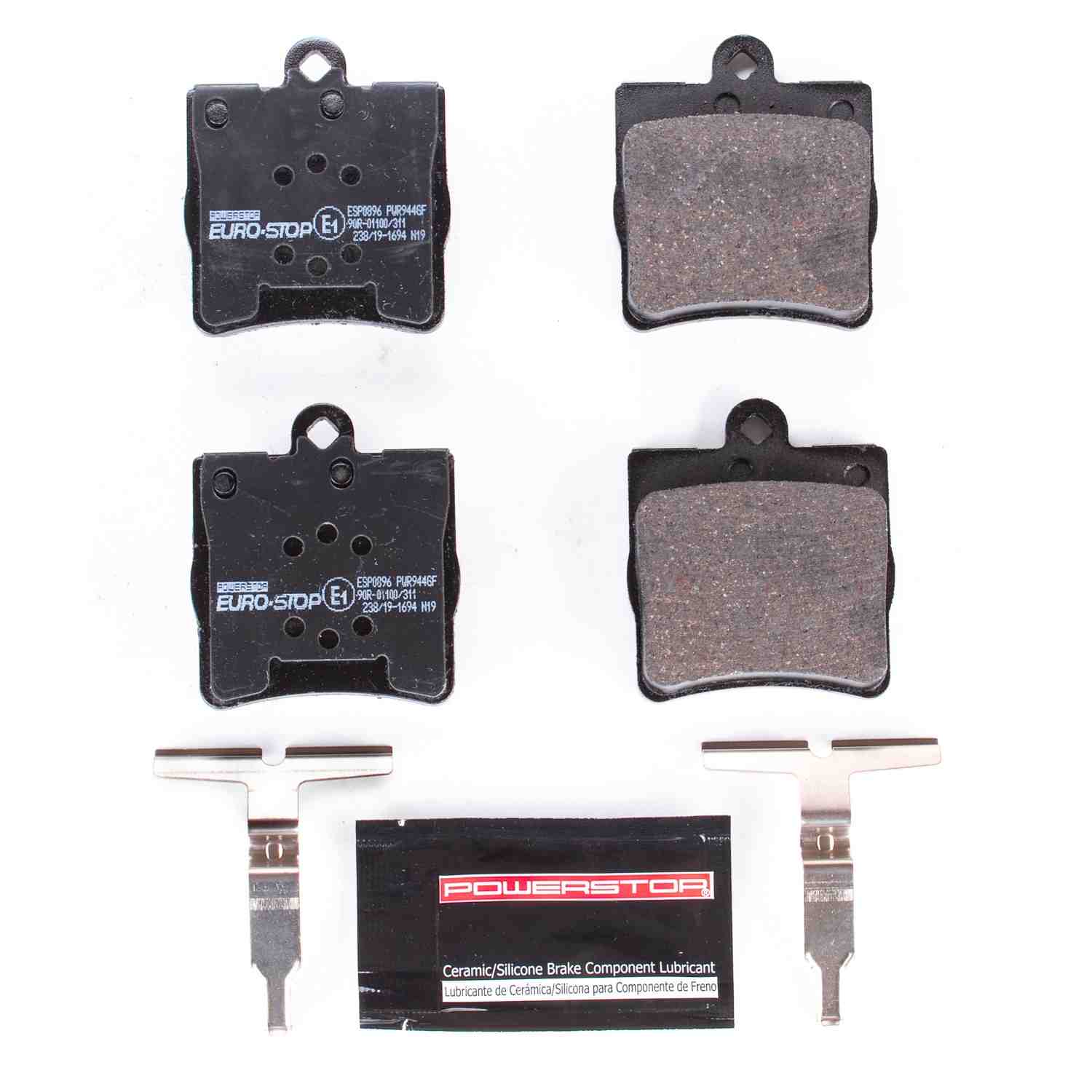 PowerStop Power Stop 01-04 Mercedes-Benz SLK320 Euro-Stop ECE-R90 Rear Brake Pads ESP0896