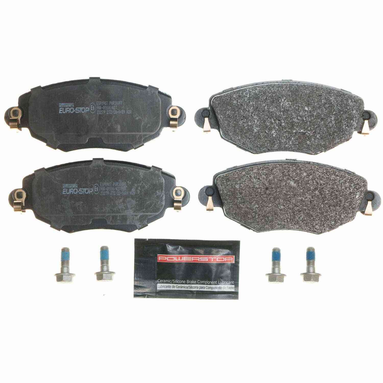 PowerStop Power Stop 02-08 Jaguar X-Type Euro-Stop ECE-R90 Front Brake Pads ESP0907