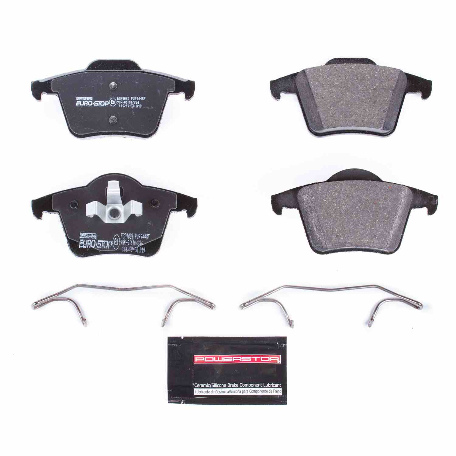 PowerStop Power Stop 03-14 Volvo XC90 Euro-Stop ECE-R90 Rear Brake Pads ESP1080