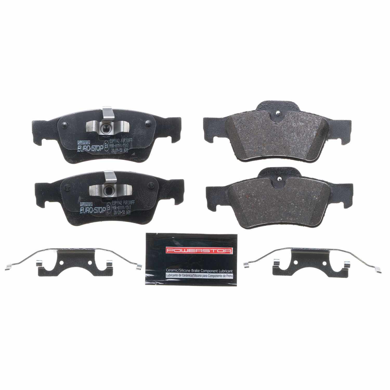 PowerStop Power Stop 06-07 Mercedes-Benz R500 Euro-Stop ECE-R90 Rear Brake Pads ESP1142