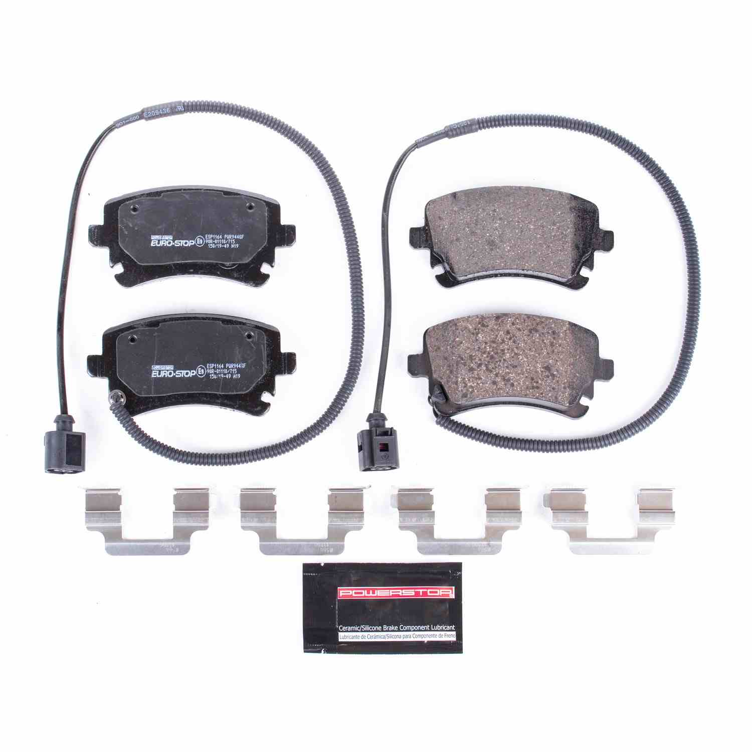 PowerStop Power Stop 04-06 Volkswagen Phaeton Euro-Stop ECE-R90 Rear Brake Pads ESP1164