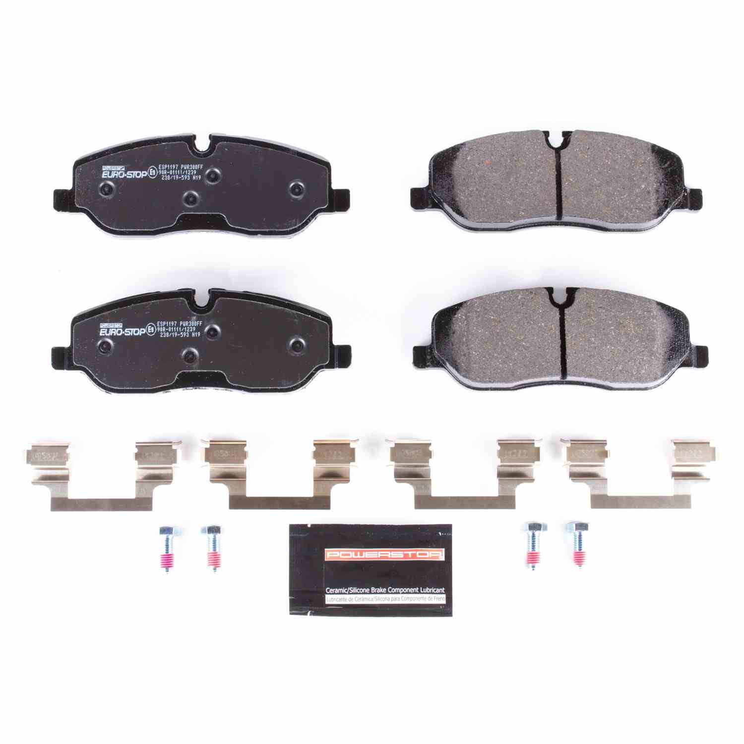 PowerStop Power Stop 06-09 Land Rover Range Rover Sport Euro-Stop ECE-R90 Front Brake Pads ESP1197