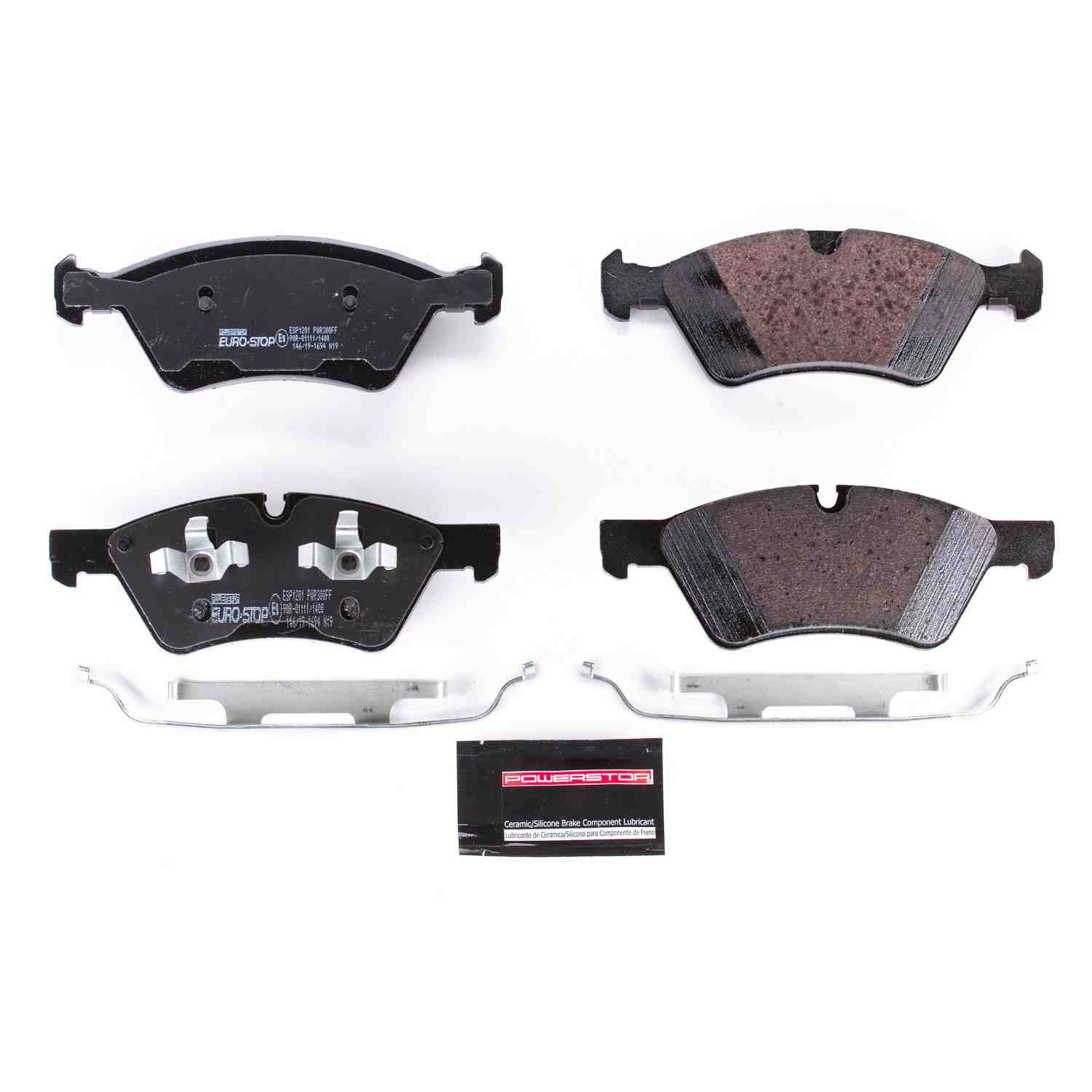 PowerStop Power Stop 06-07 Mercedes-Benz R500 Euro-Stop ECE-R90 Front Brake Pads ESP1201