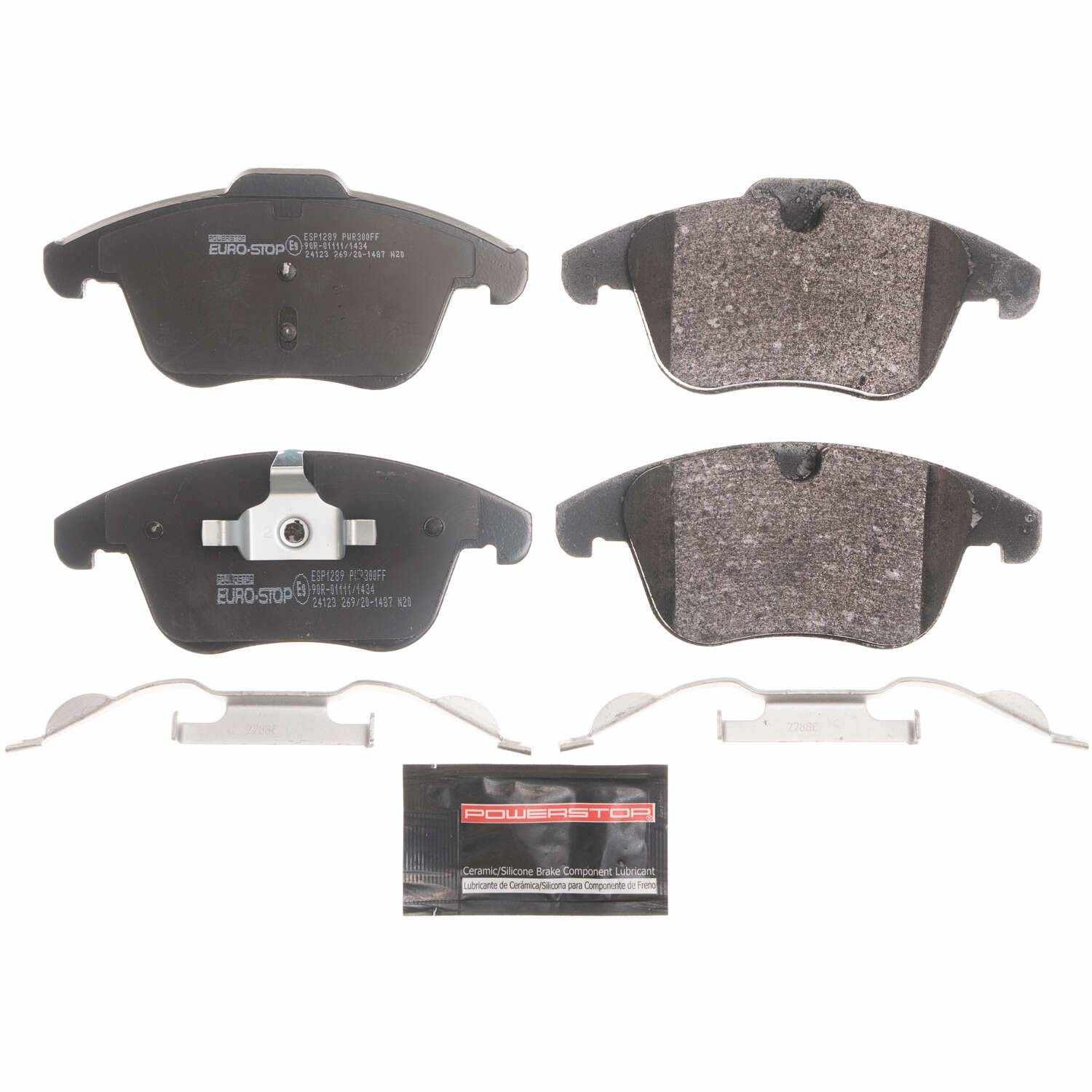 PowerStop Power Stop 08-16 Volvo XC70 Euro-Stop ECE-R90 Front Brake Pads ESP1289