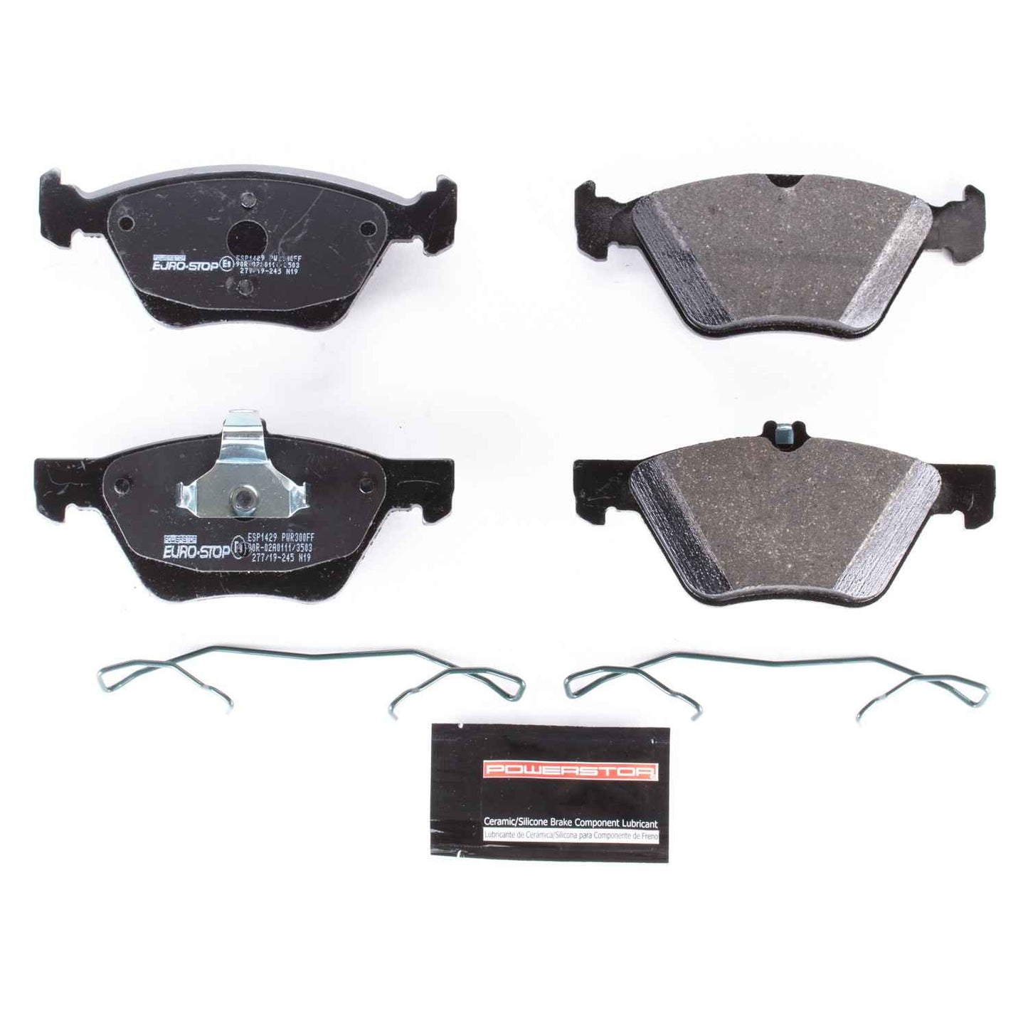 PowerStop Power Stop 06-09 Mercedes-Benz E350 Euro-Stop ECE-R90 Front Brake Pads ESP1429