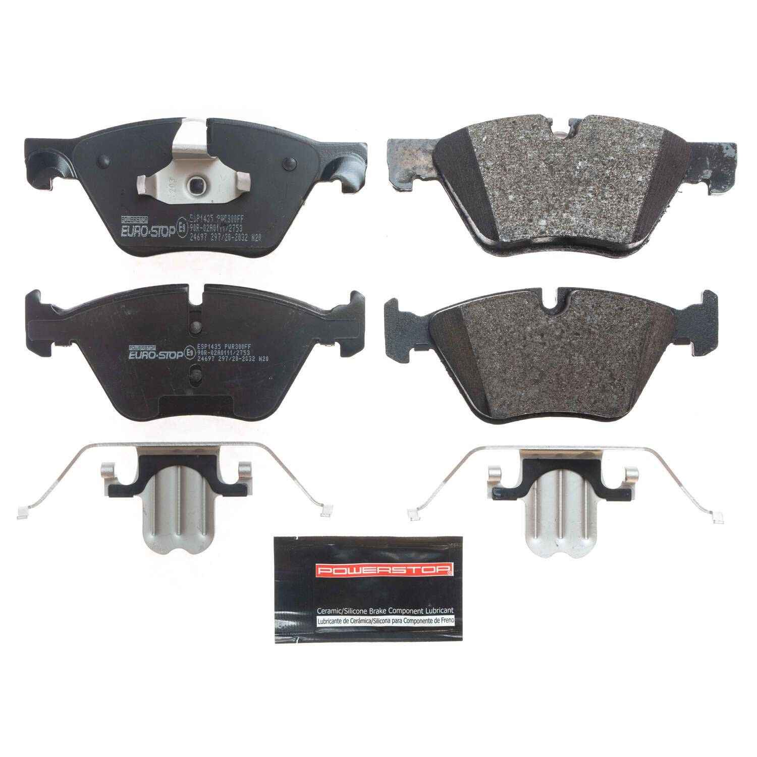 PowerStop Power Stop 12-16 BMW 528i xDrive Euro-Stop ECE-R90 Front Brake Pads ESP1435