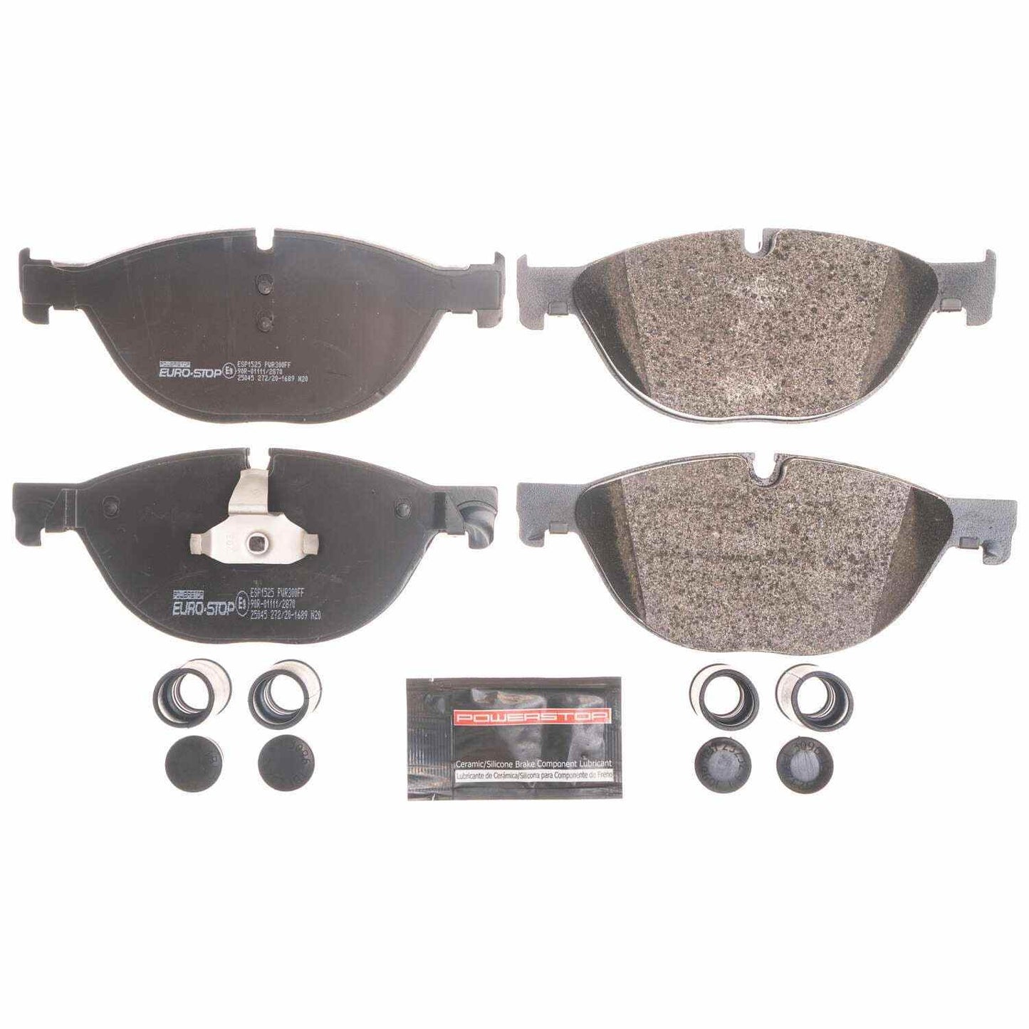 PowerStop Power Stop 13-15 BMW ActiveHybrid 7 Euro-Stop ECE-R90 Front Brake Pads ESP1525
