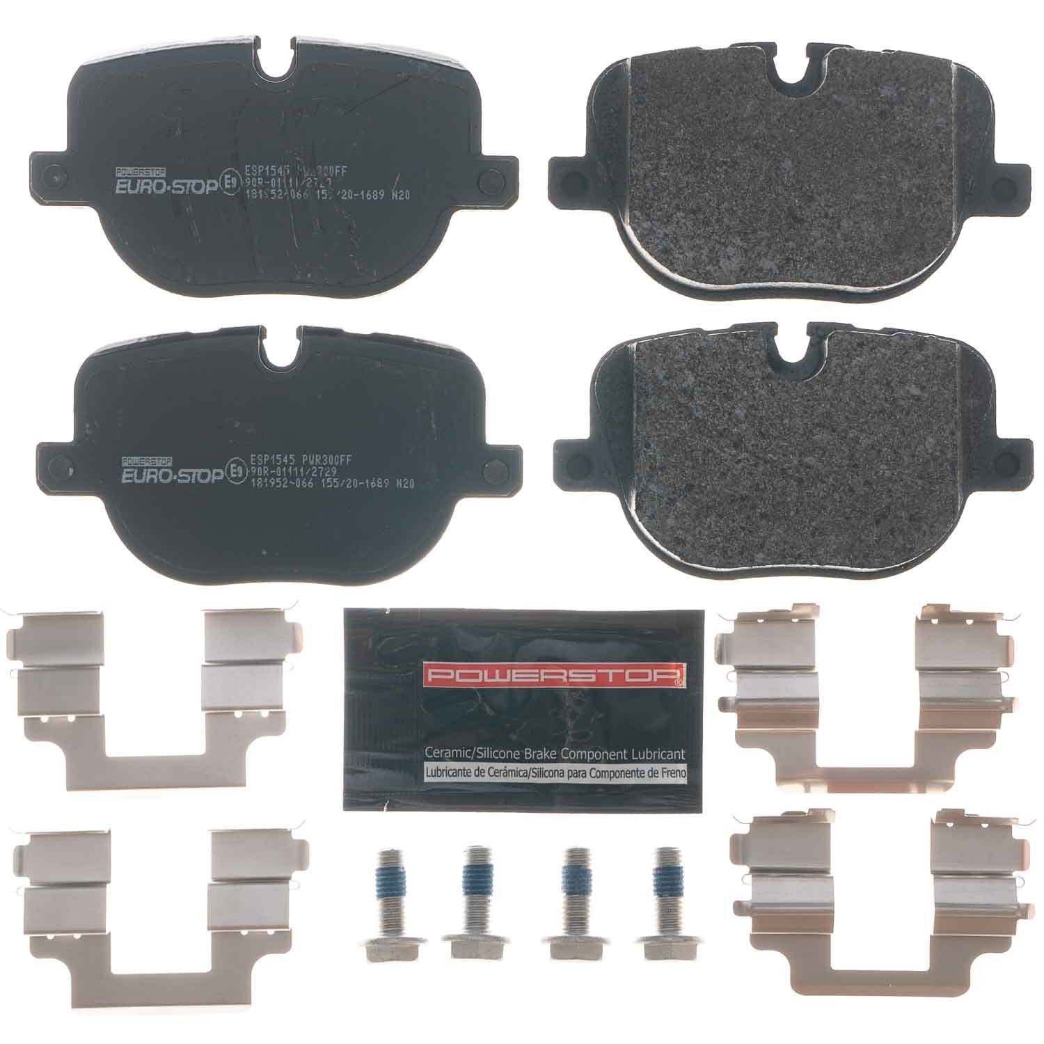 PowerStop Power Stop 10-13 Land Rover Range Rover Sport Euro-Stop ECE-R90 Rear Brake Pads ESP1545