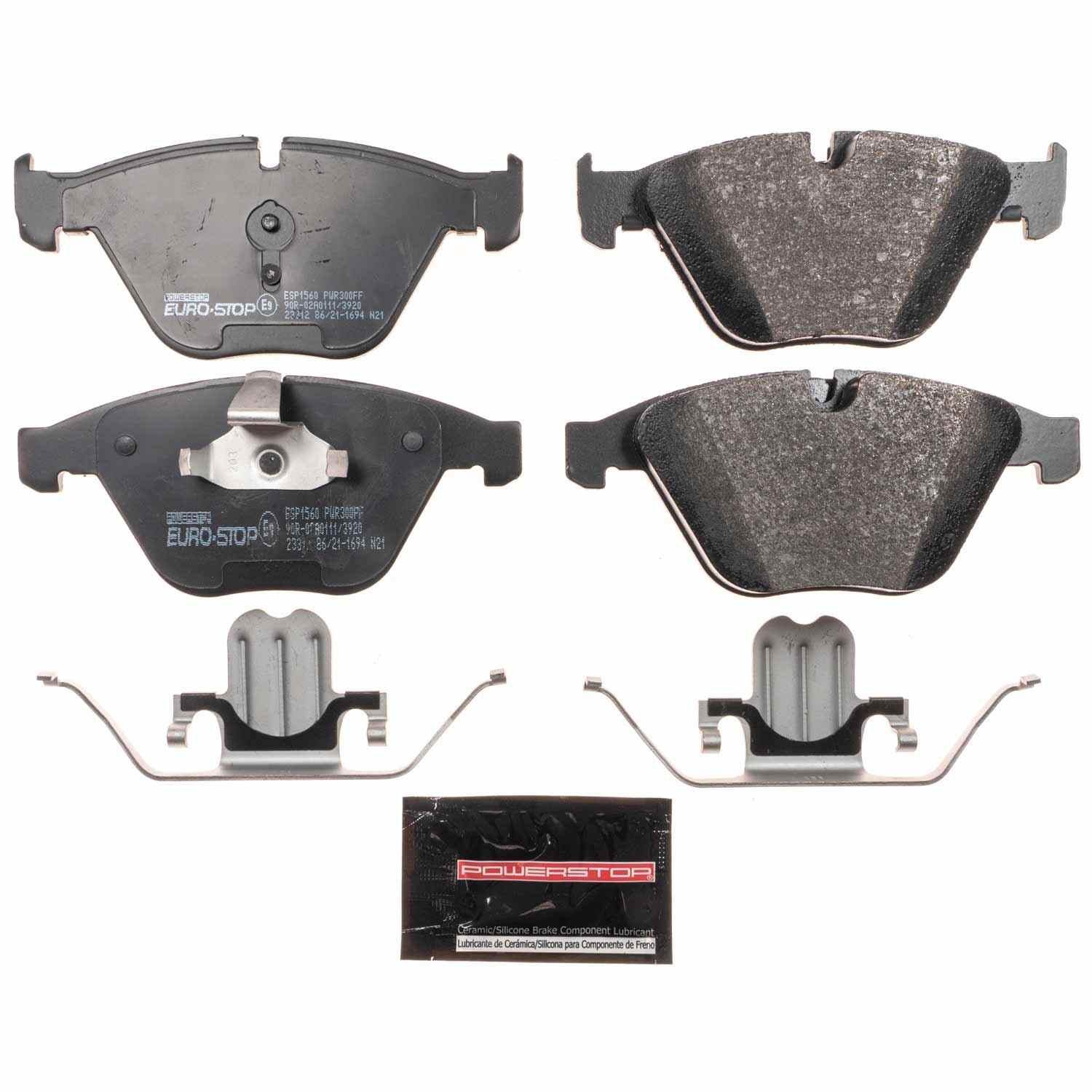 PowerStop Power Stop 11-13 BMW 335is Euro-Stop ECE-R90 Front Brake Pads ESP1560