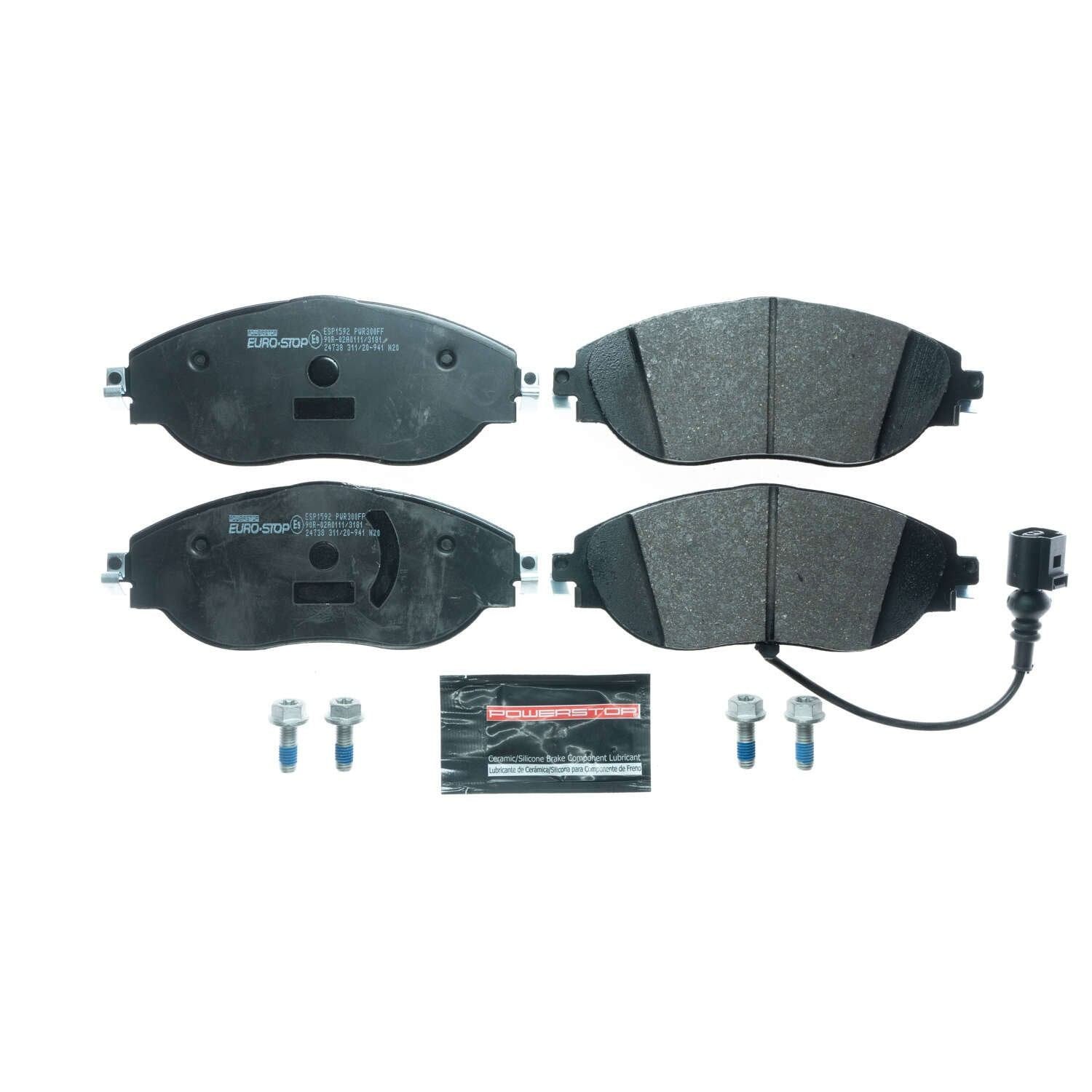 PowerStop Power Stop 18-20 Volkswagen Tiguan Euro-Stop ECE-R90 Front Brake Pads ESP1592