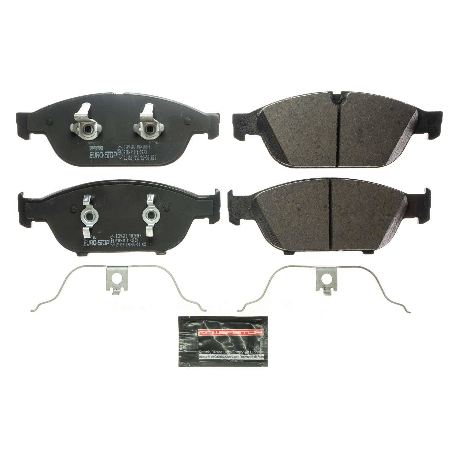 PowerStop Power Stop 13-14 Audi A8 Quattro Euro-Stop ECE-R90 Front Brake Pads ESP1603