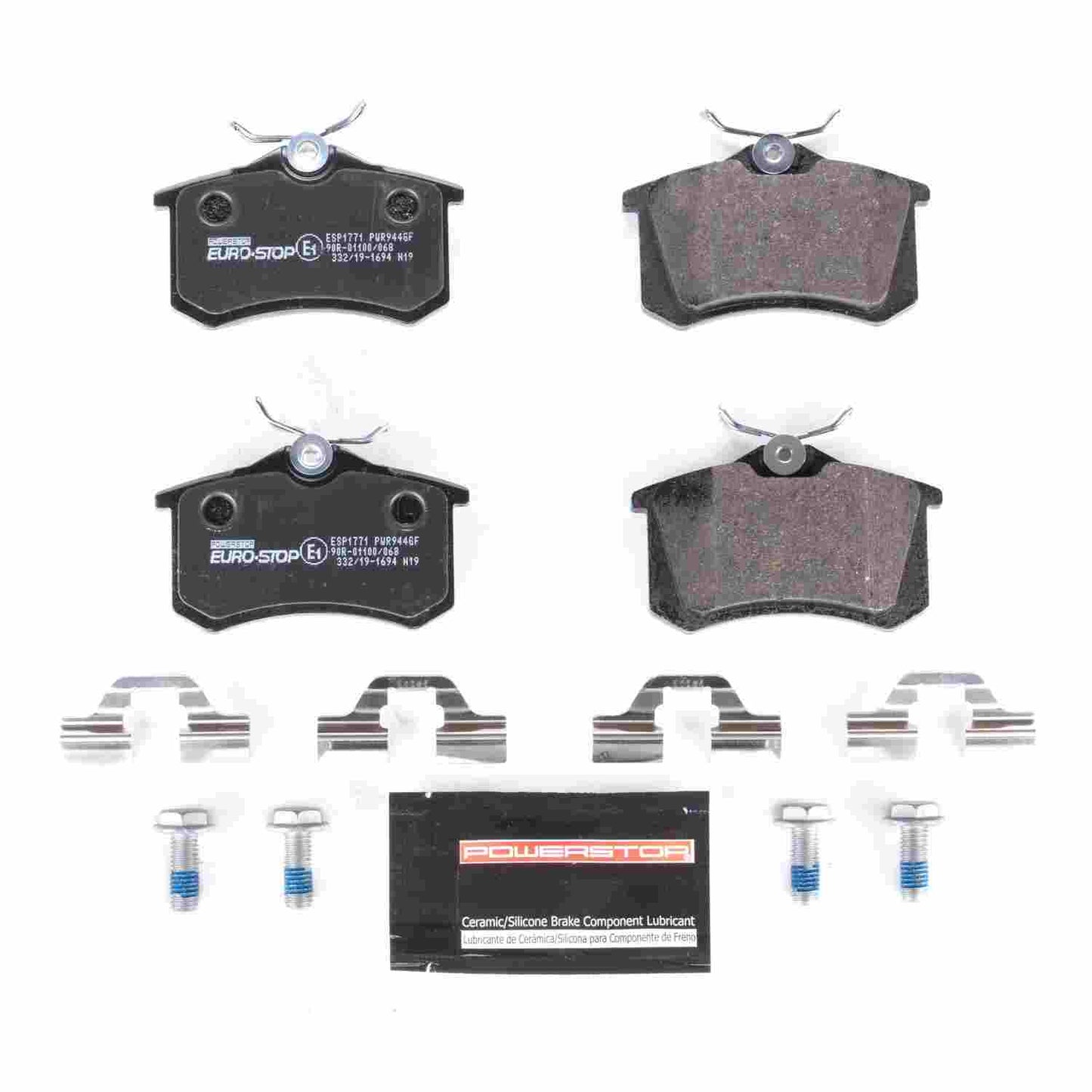 PowerStop Power Stop 2004 Volkswagen R32 Euro-Stop ECE-R90 Rear Brake Pads ESP1771