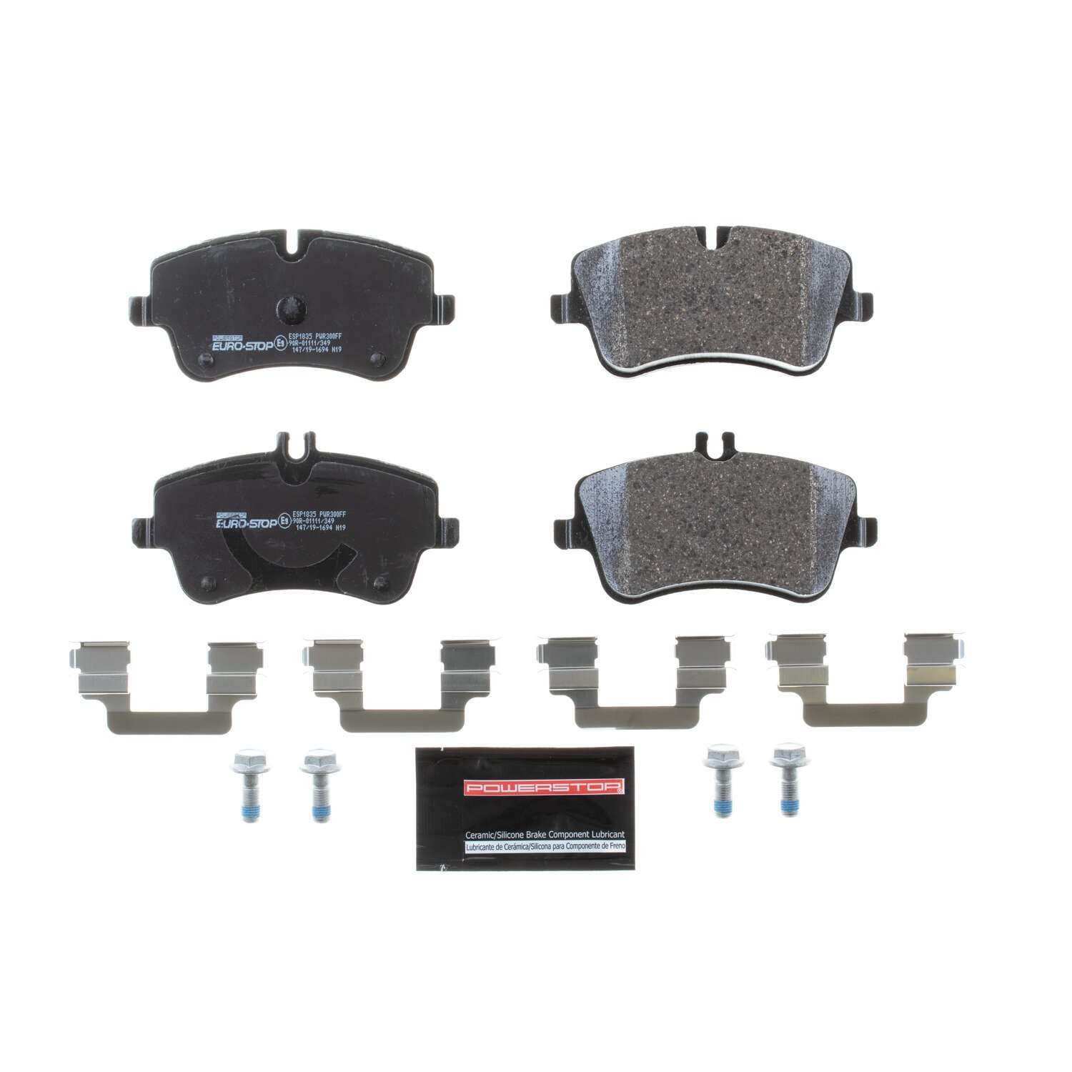 Euro-Stop by PowerStop Disc Brake Pad Set ESP1835