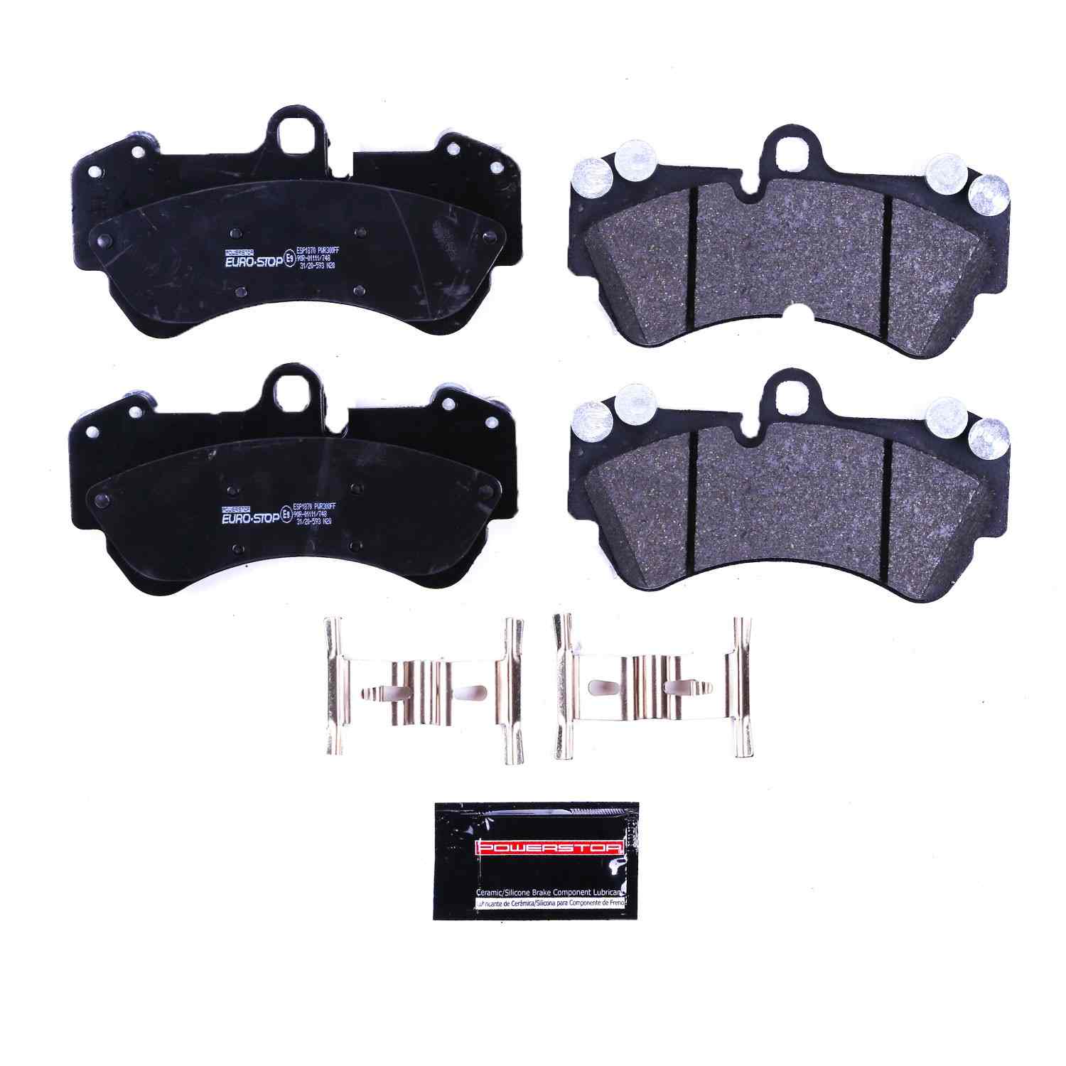 PowerStop Power Stop 04-07 Volkswagen Touareg Euro-Stop ECE-R90 Front Brake Pads ESP1870