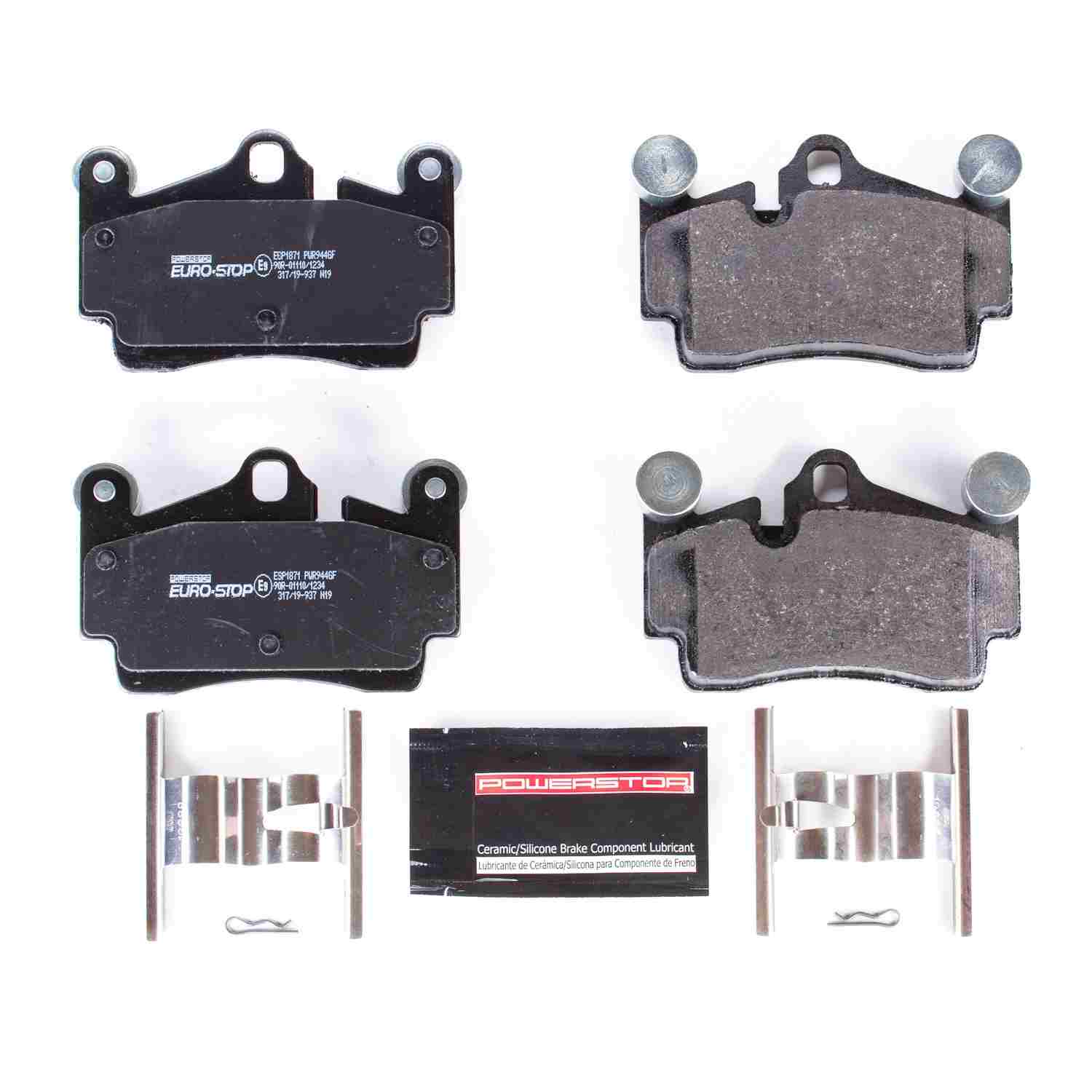 PowerStop Power Stop 04-10 Volkswagen Touareg Euro-Stop ECE-R90 Rear Brake Pads ESP1871