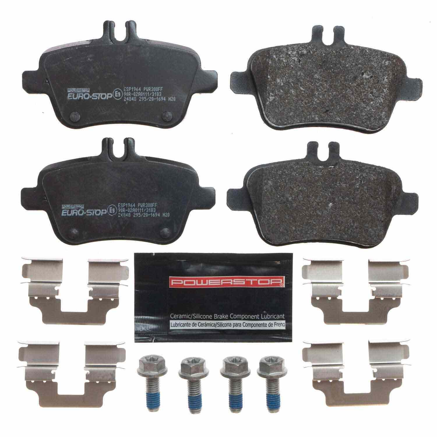 PowerStop Power Stop 12-16 Mercedes-Benz SLK350 Euro-Stop ECE-R90 Rear Brake Pads ESP1964