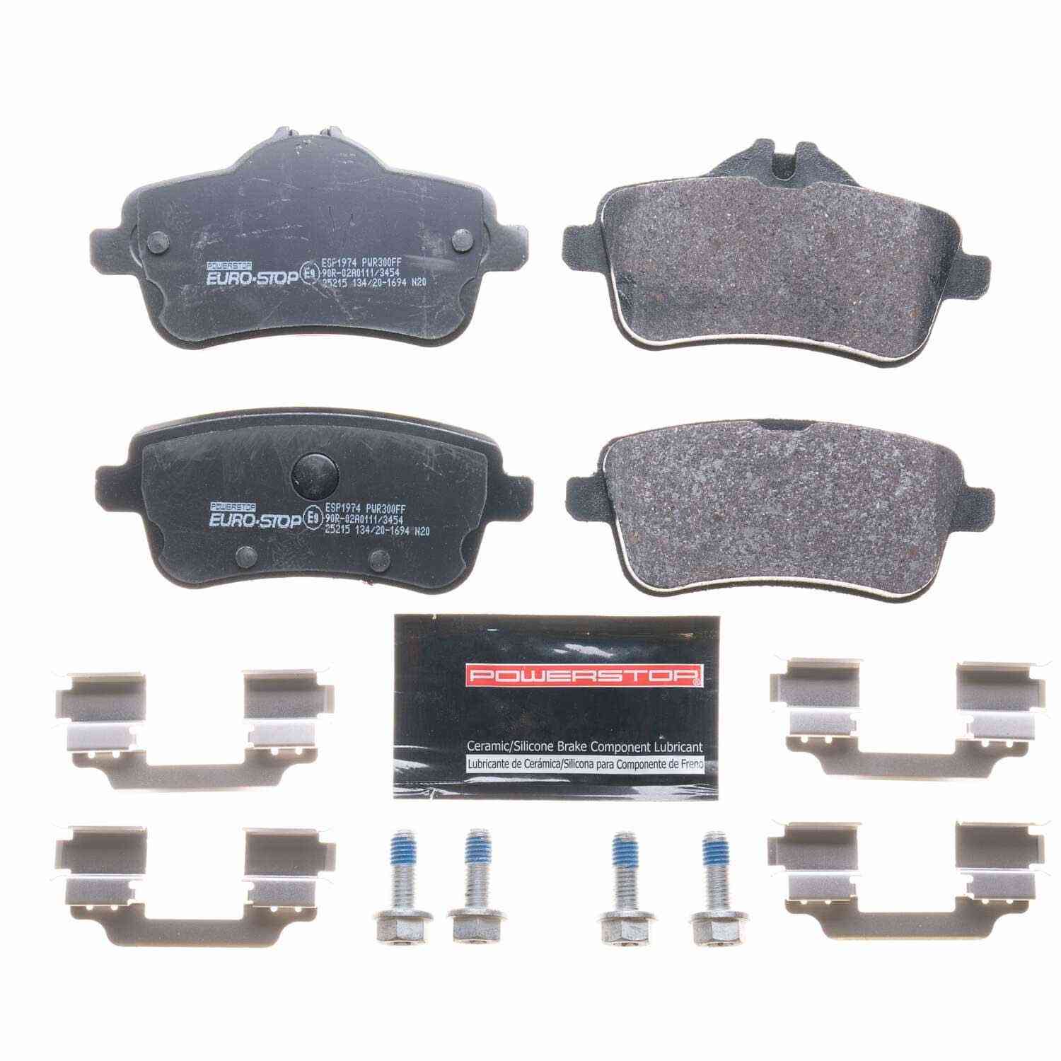 PowerStop Power Stop 12-15 Mercedes-Benz ML350 Euro-Stop ECE-R90 Rear Brake Pads ESP1974