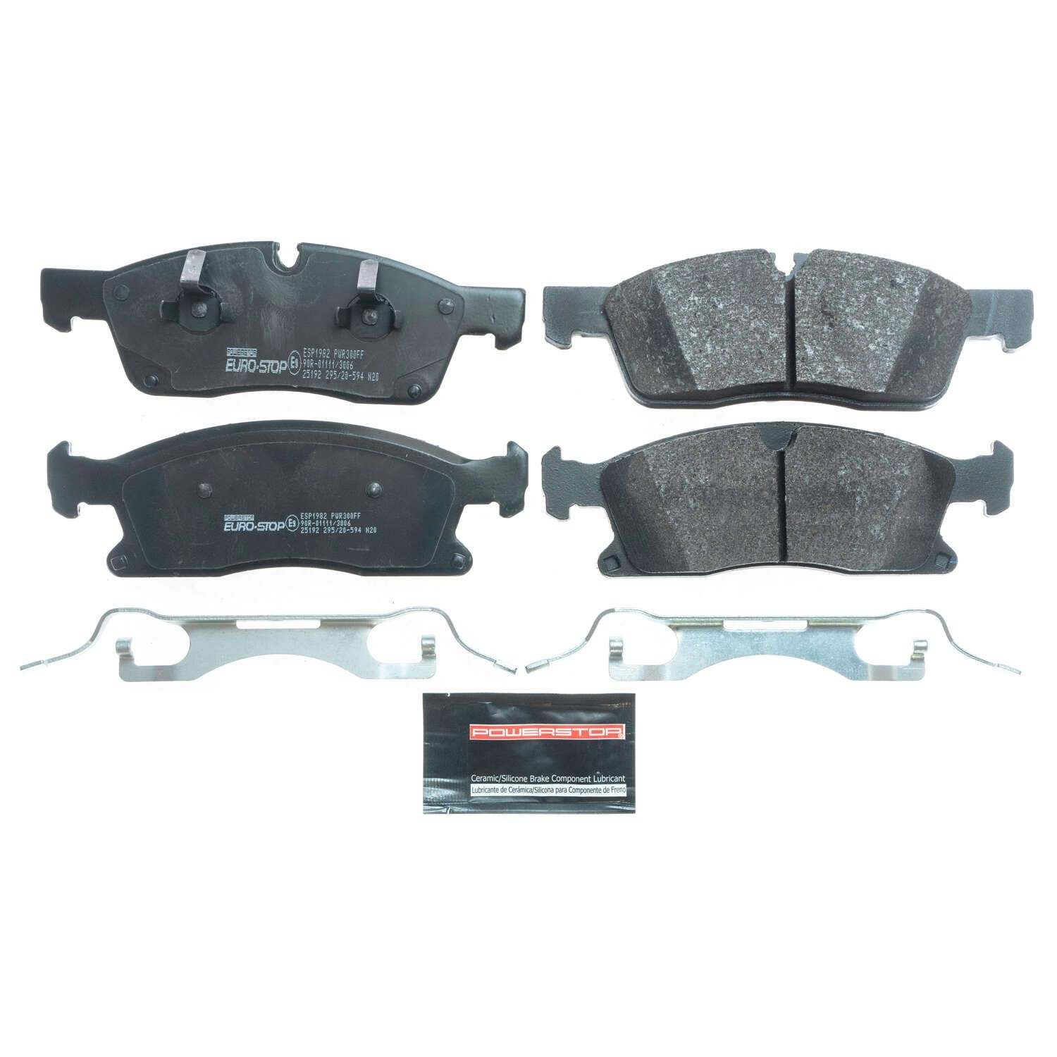 PowerStop Power Stop 2015 Mercedes-Benz ML400 Euro-Stop ECE-R90 Front Brake Pads ESP1982