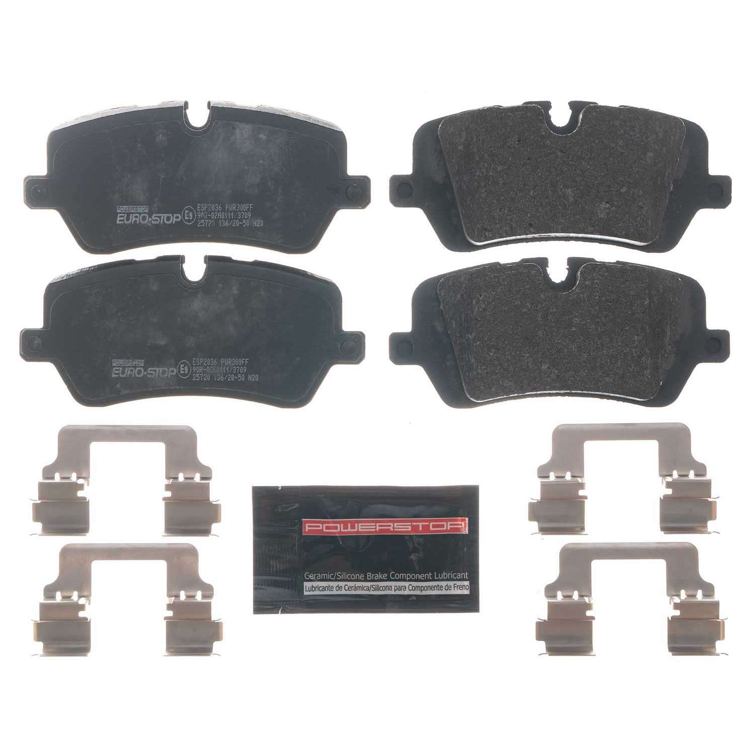 PowerStop Power Stop 14-19 Land Rover Range Rover Sport Euro-Stop ECE-R90 Rear Brake Pads ESP2036