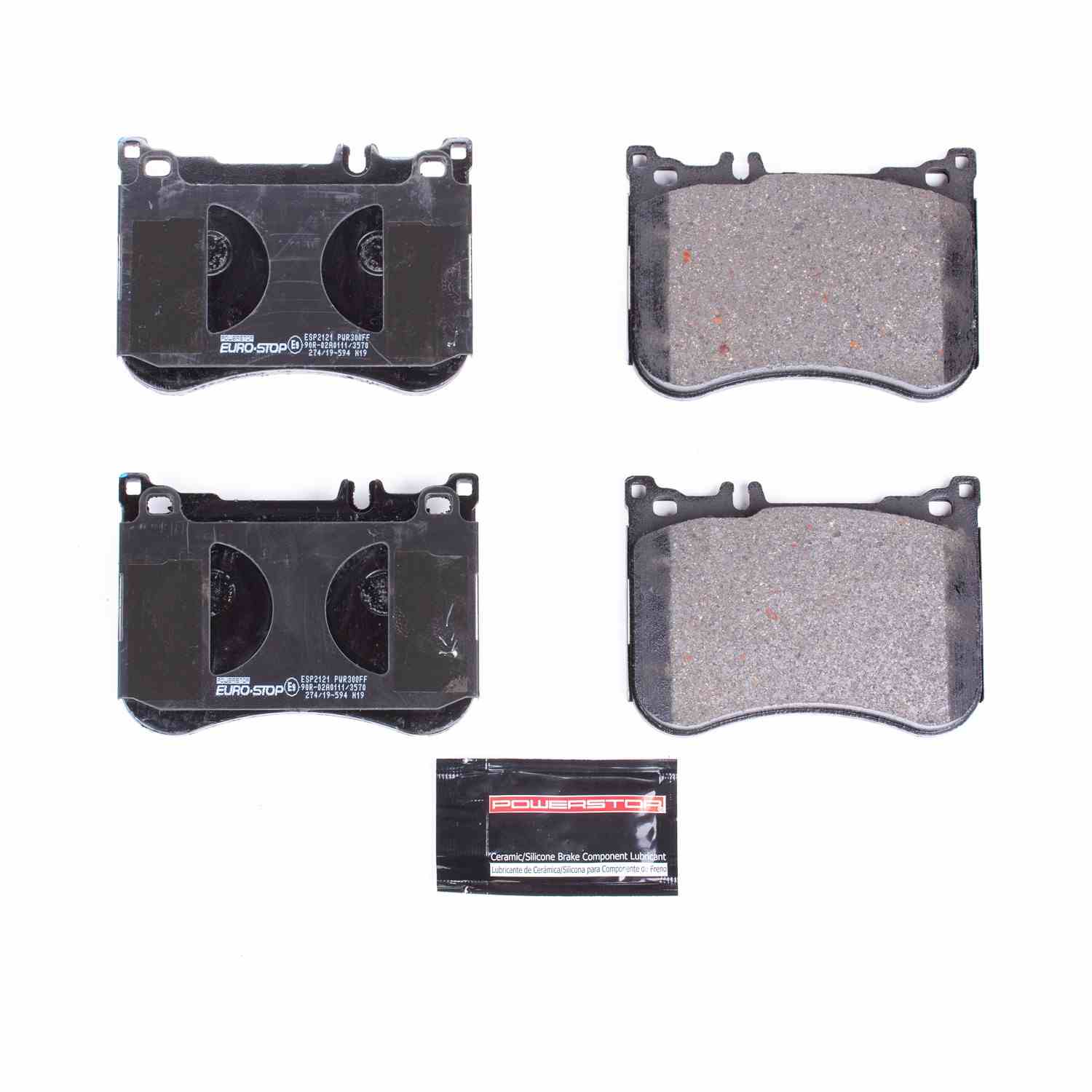 PowerStop Power Stop 13-18 Mercedes-Benz SL550 Euro-Stop ECE-R90 Front Brake Pads ESP2121