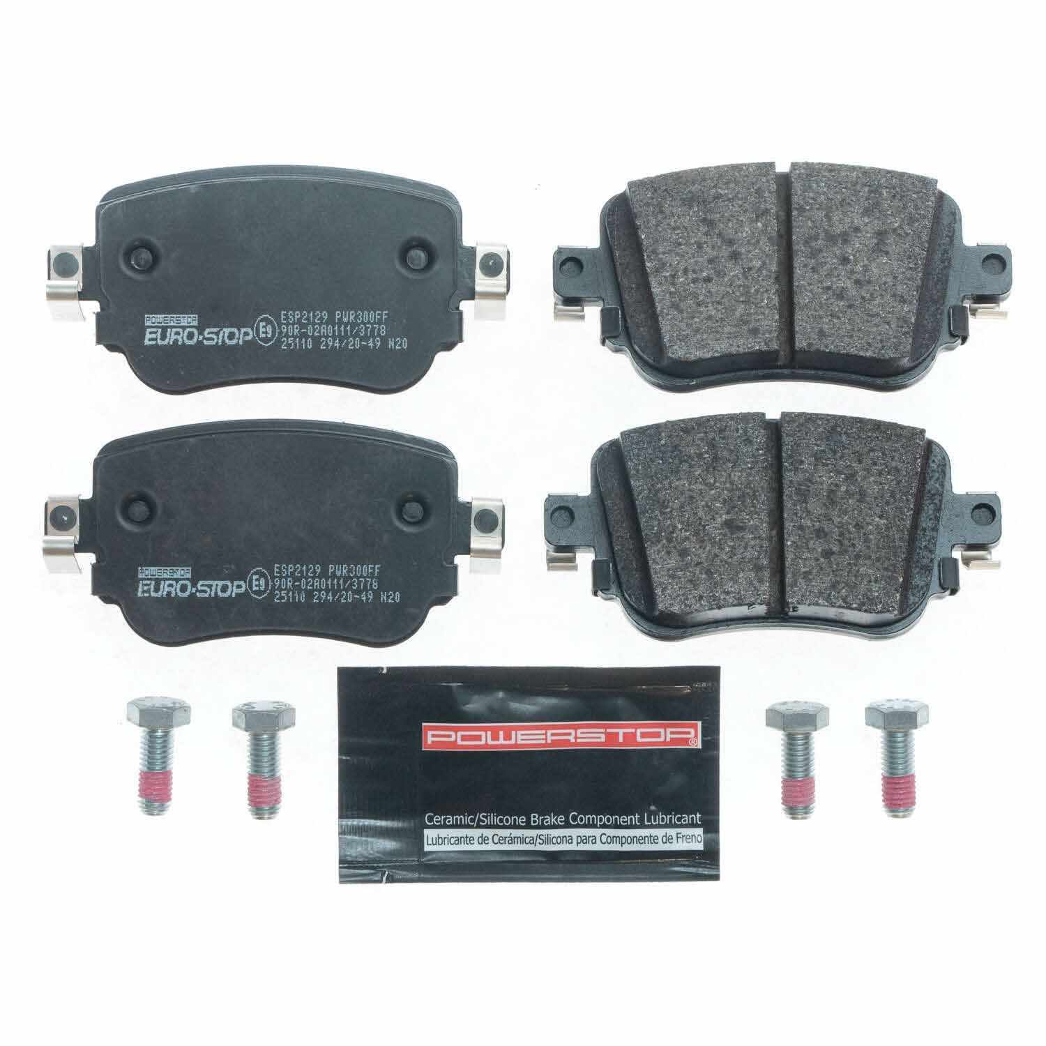 PowerStop Power Stop 15-20 Volkswagen Passat Euro-Stop ECE-R90 Rear Brake Pads ESP2129