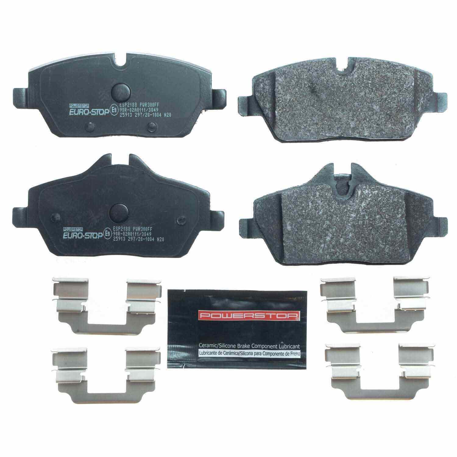 PowerStop Power Stop 18-20 BMW i3s Euro-Stop ECE-R90 Front Brake Pads ESP2188