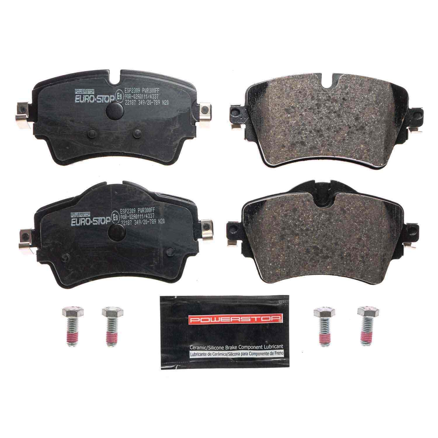 PowerStop Power Stop 16-19 Mini Cooper Clubman Euro-Stop ECE-R90 Front Brake Pads ESP2309