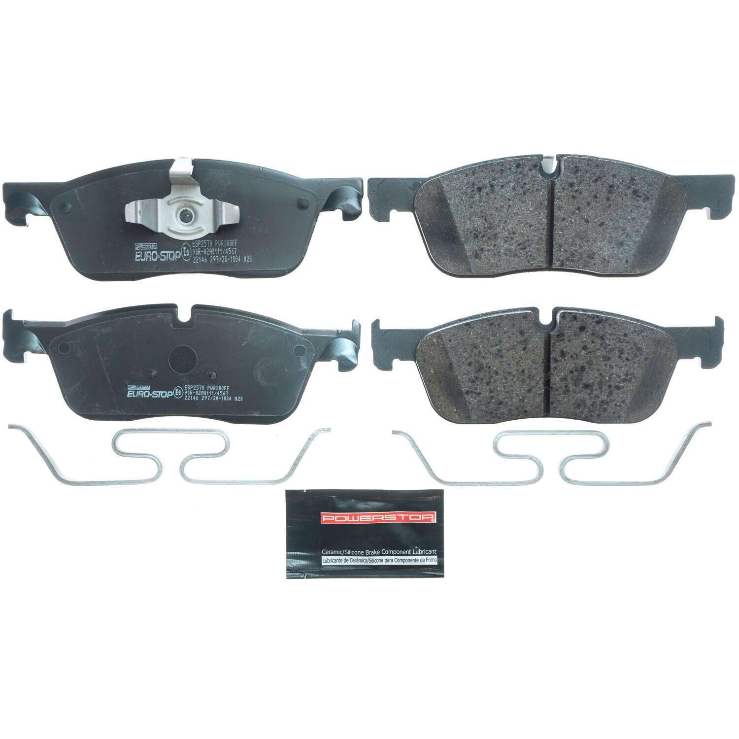 PowerStop Power Stop 18-19 Land Rover Range Rover Velar Euro-Stop ECE-R90 Front Brake Pads ESP2570