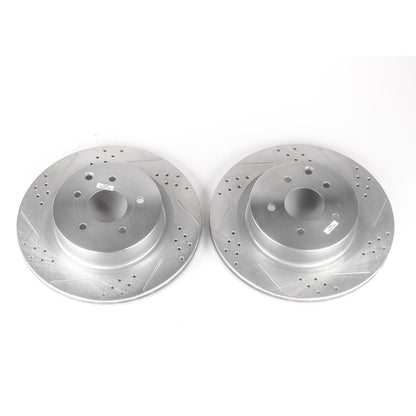 PowerStop Power Stop 03-04 Infiniti G35 Rear Evolution Drilled & Slotted Rotors - Pair JBR1108XPR
