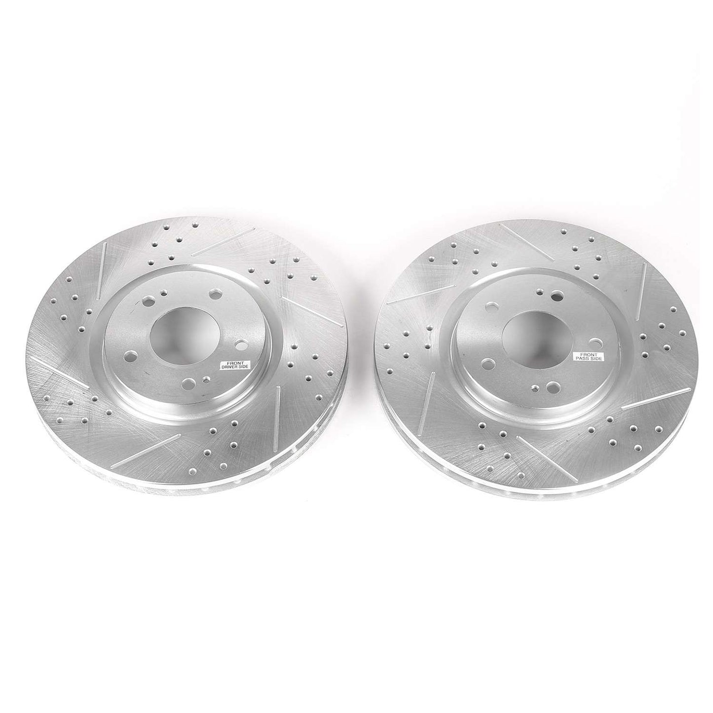 PowerStop Power Stop 03-06 Mitsubishi Lancer Front Evolution Drilled & Slotted Rotors - Pair JBR1109XPR