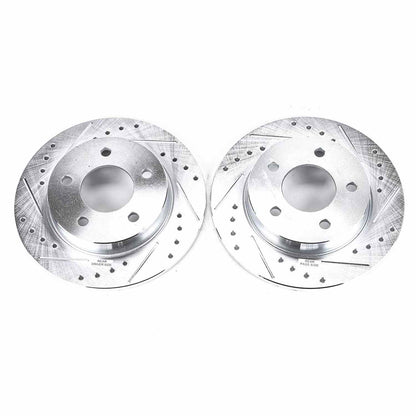 PowerStop Power Stop 04-13 Mazda 3 Rear Evolution Drilled & Slotted Rotors - Pair JBR1114XPR