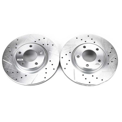 PowerStop Power Stop 04-13 Mazda 3 Front Evolution Drilled & Slotted Rotors - Pair JBR1115XPR