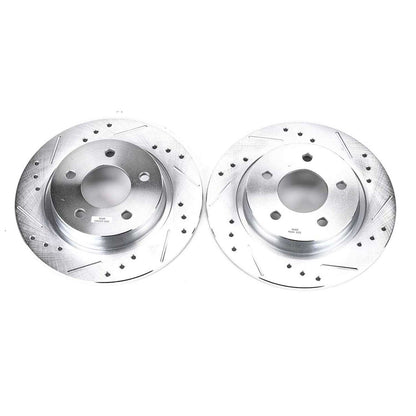 PowerStop Power Stop 04-13 Mazda 3 Rear Evolution Drilled & Slotted Rotors - Pair JBR1116XPR