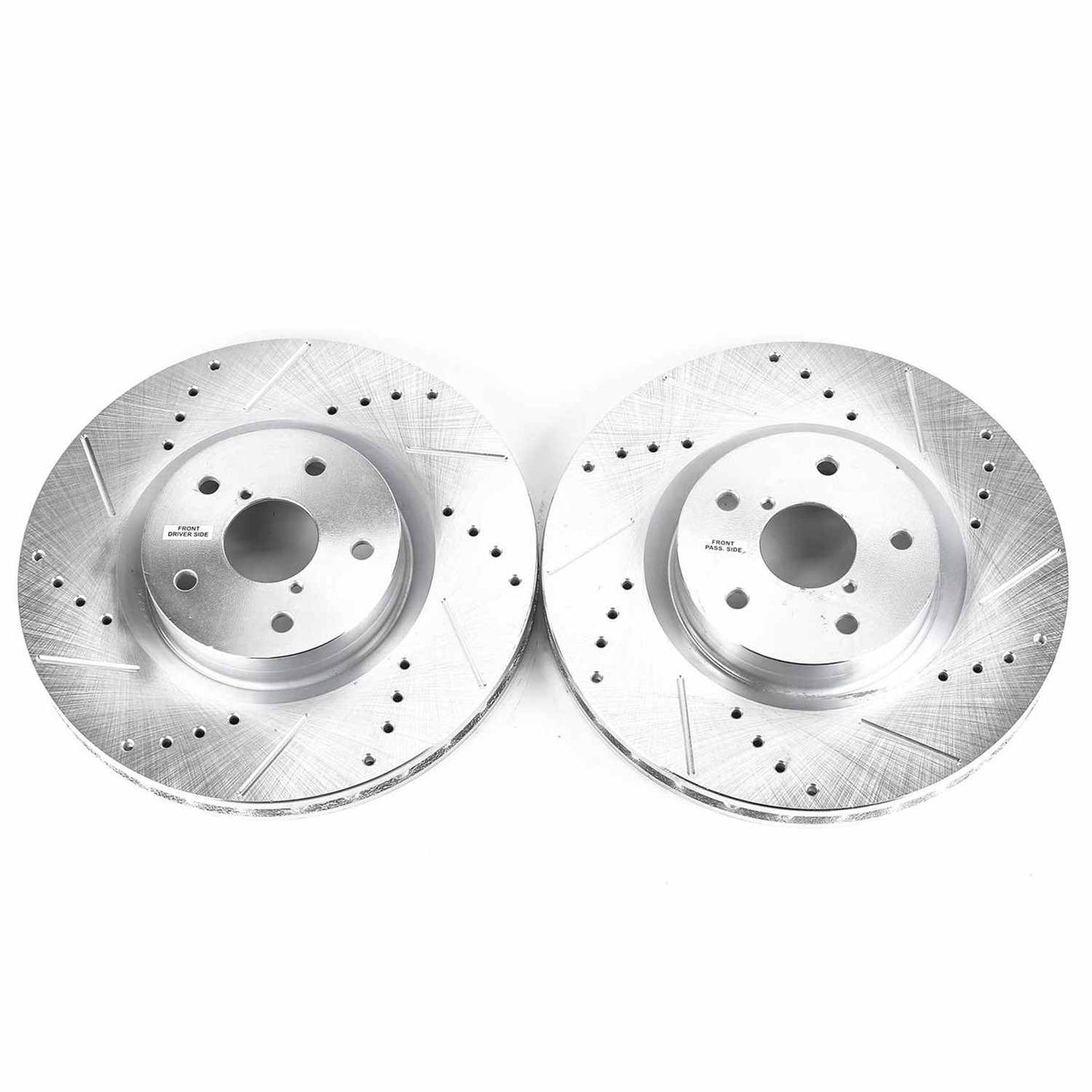 PowerStop Power Stop 05-14 Subaru Impreza Front Evolution Drilled & Slotted Rotors - Pair JBR1117XPR