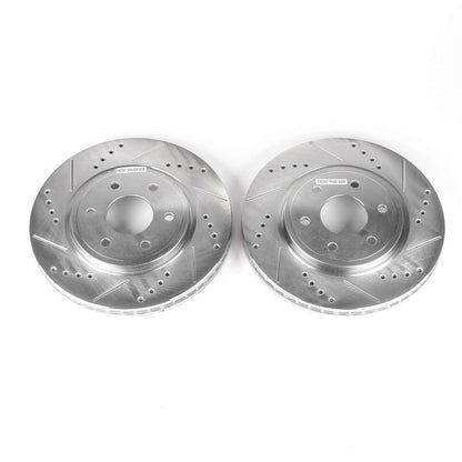 PowerStop Power Stop 05-19 Nissan Frontier Front Evolution Drilled & Slotted Rotors - Pair JBR1124XPR