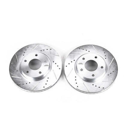 PowerStop Power Stop 03-04 Infiniti M45 Front Evolution Drilled & Slotted Rotors - Pair JBR1129XPR
