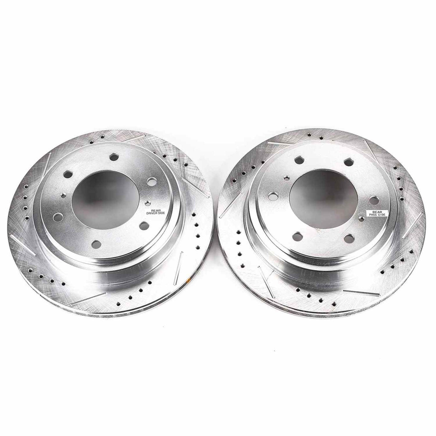 PowerStop Power Stop 00-06 Mitsubishi Montero Rear Evolution Drilled & Slotted Rotors - Pair JBR1133XPR