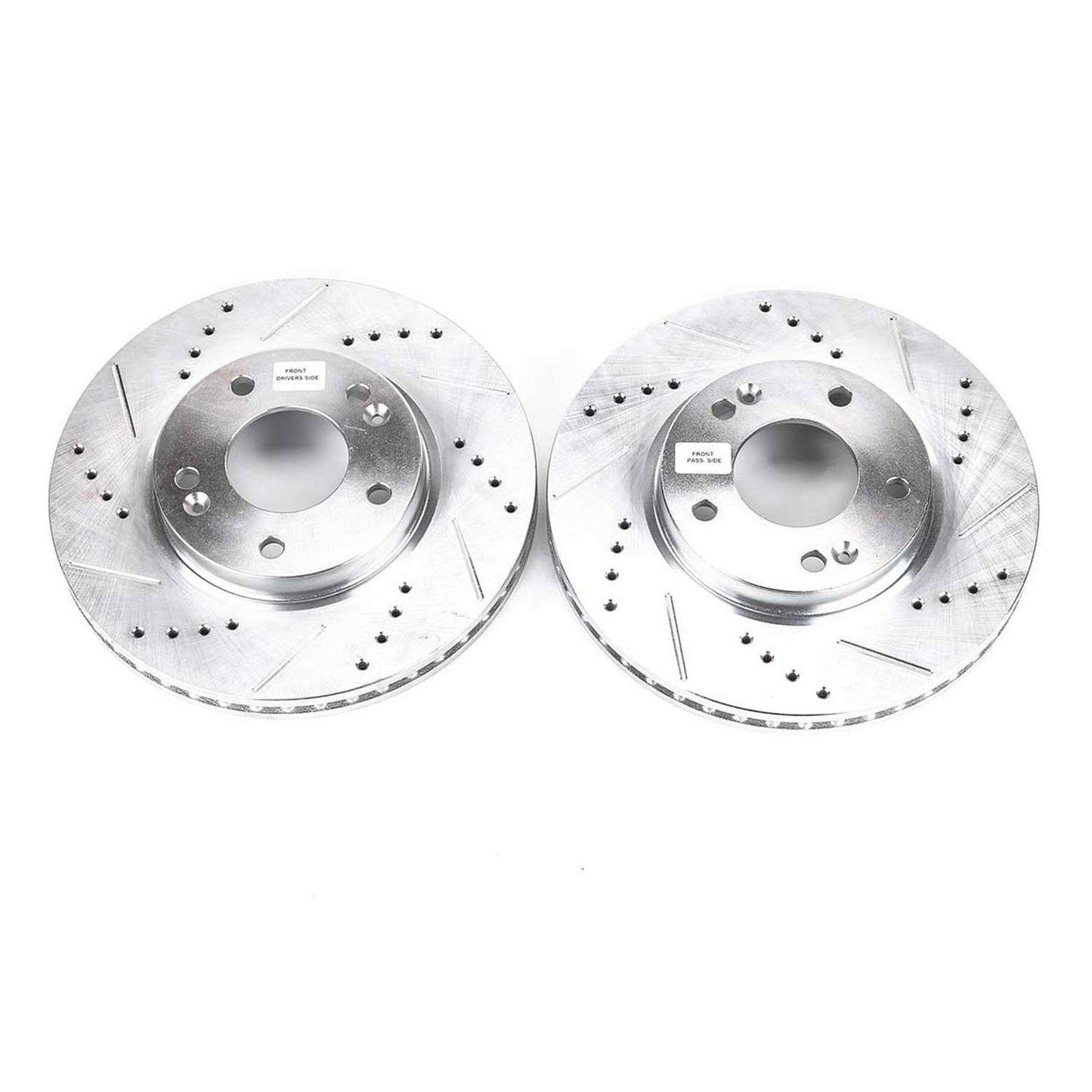 PowerStop Power Stop 09-12 Hyundai Elantra Front Evolution Drilled & Slotted Rotors - Pair JBR1136XPR